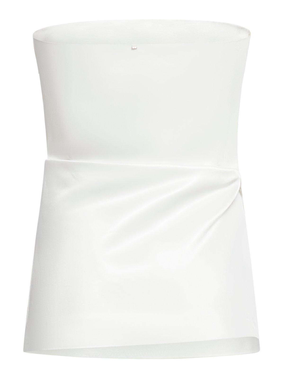 Sportmax Strapless Bustier Top In White