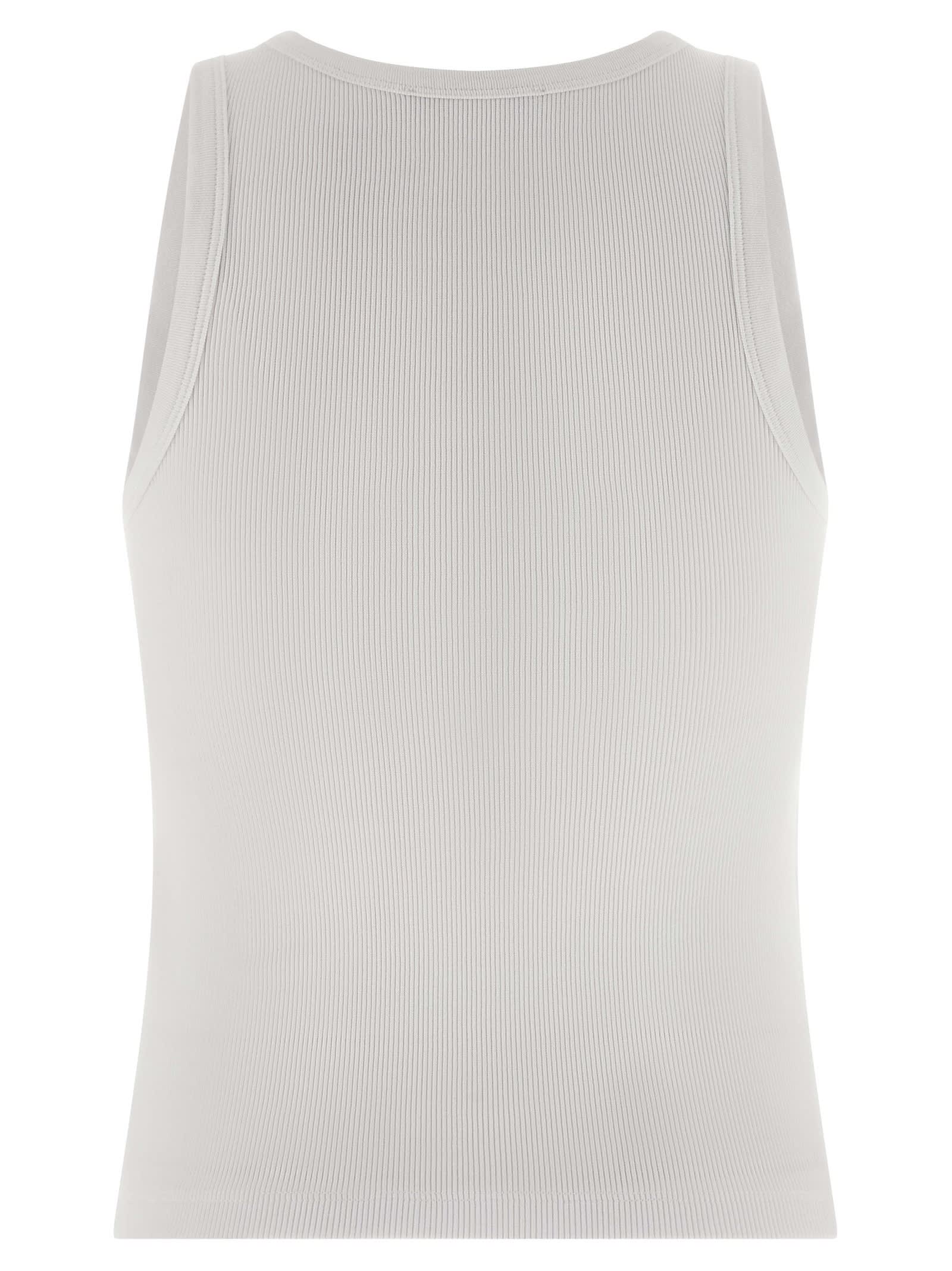 Givenchy Slim Tank Top With Logo Print In White