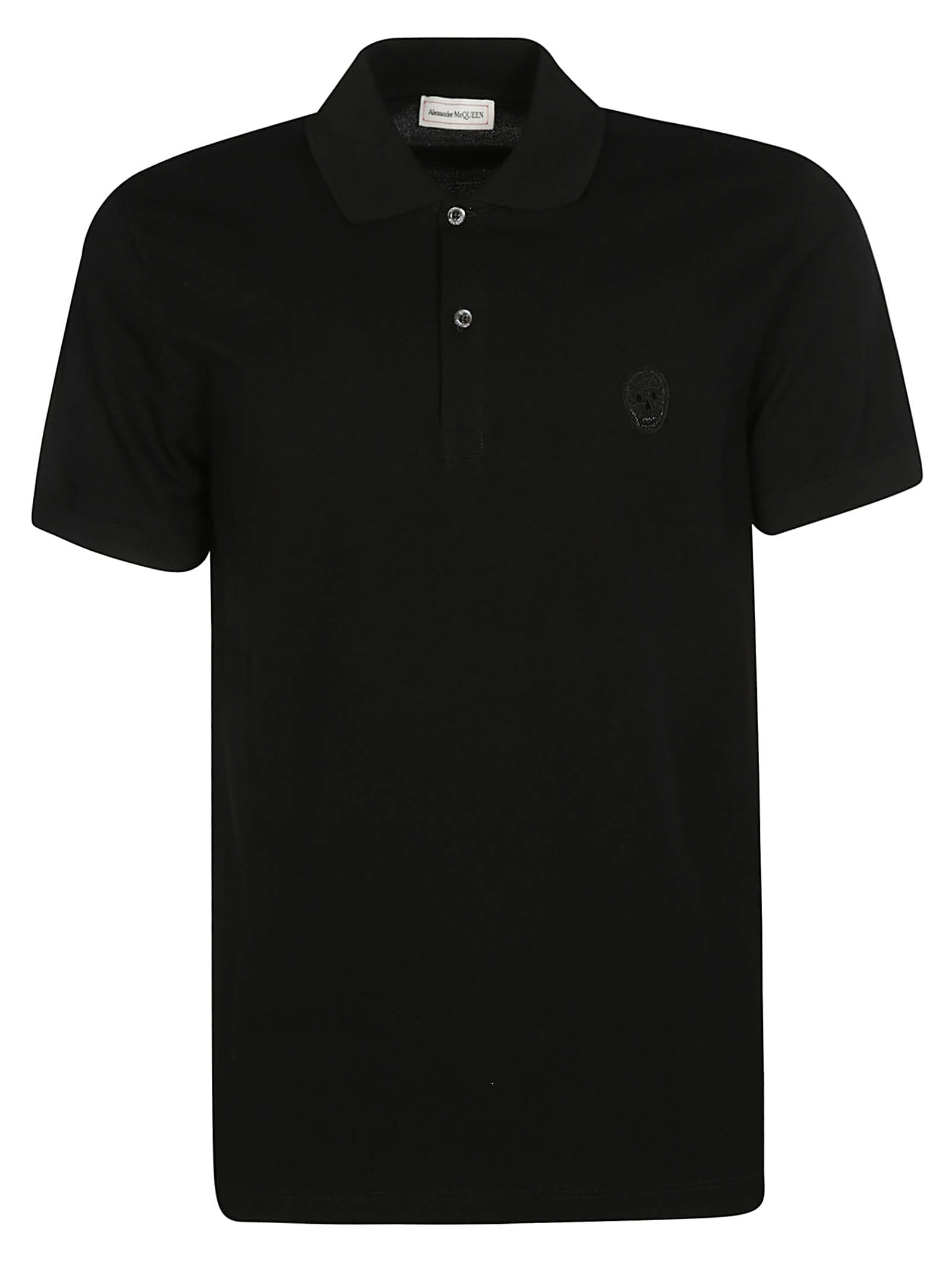 Alexander McQueen Skull Patched Polo Shirt