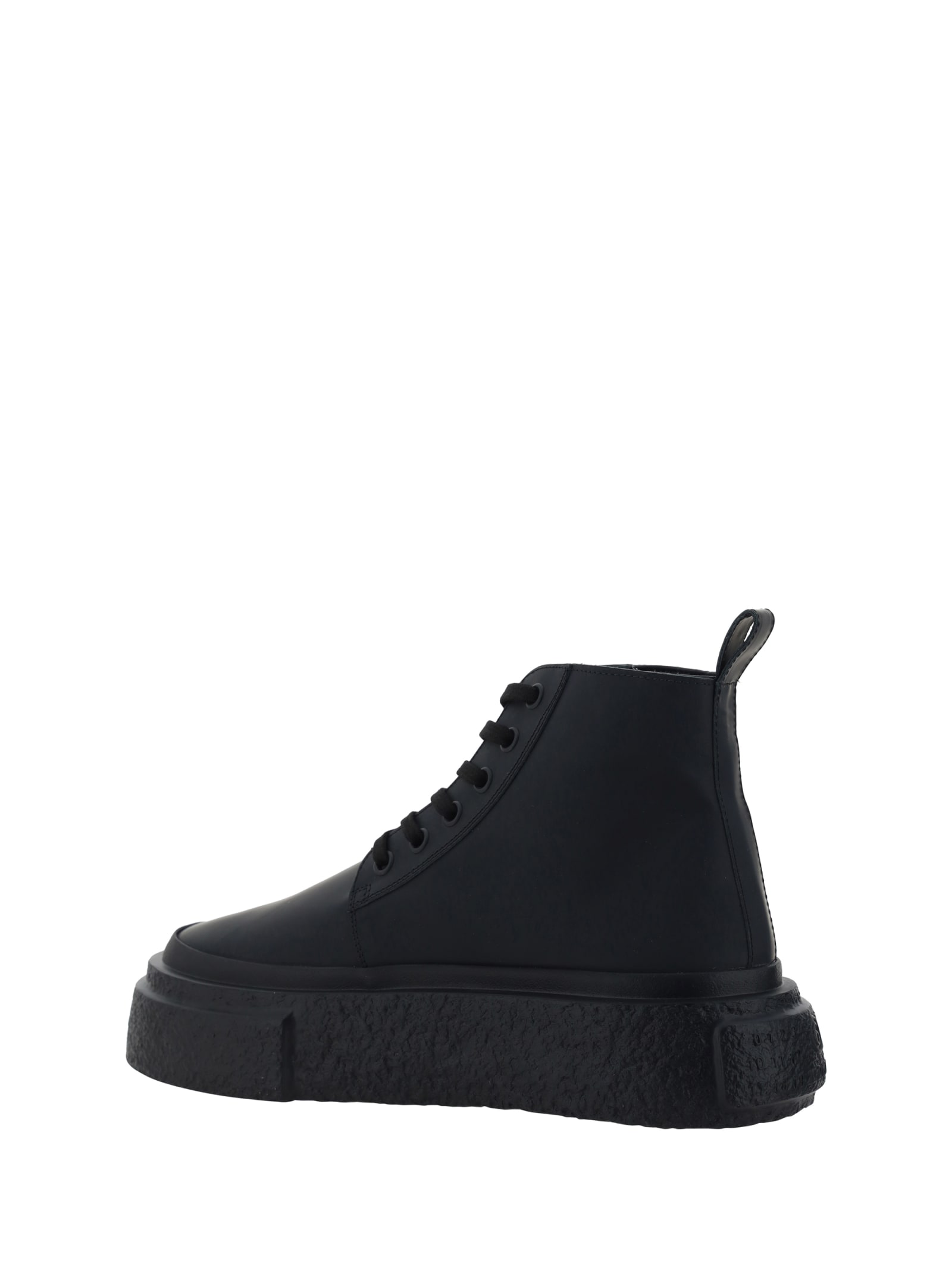 Shop Mm6 Maison Margiela High-top Sneakers In Black