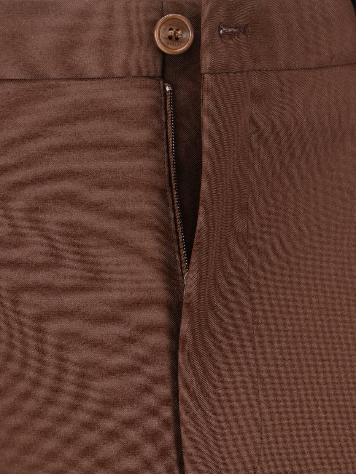 Gucci Straight-leg Tailored Pants In Blue