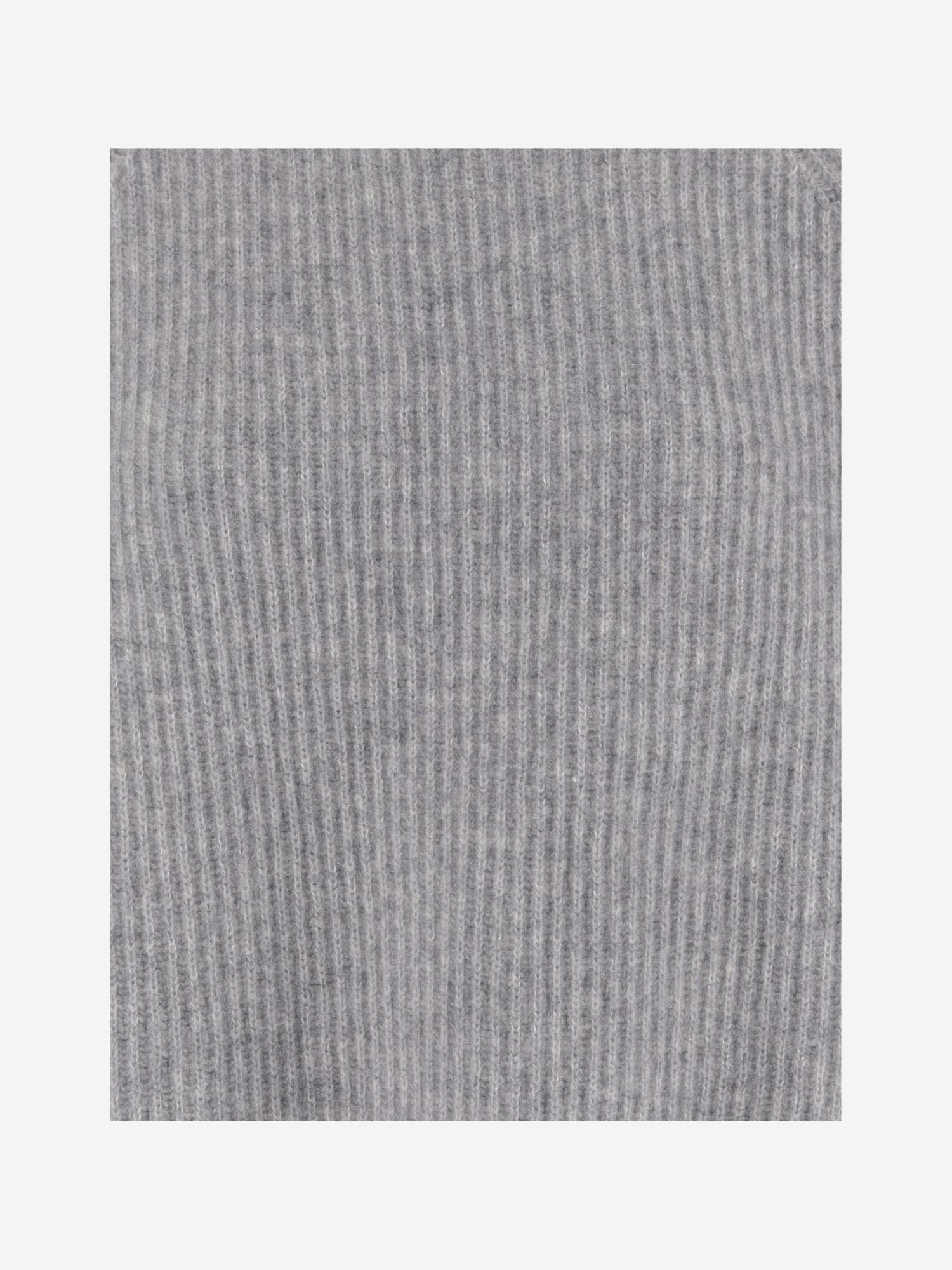 Shop Allude Ribbed Cashmere Sweater In Grey