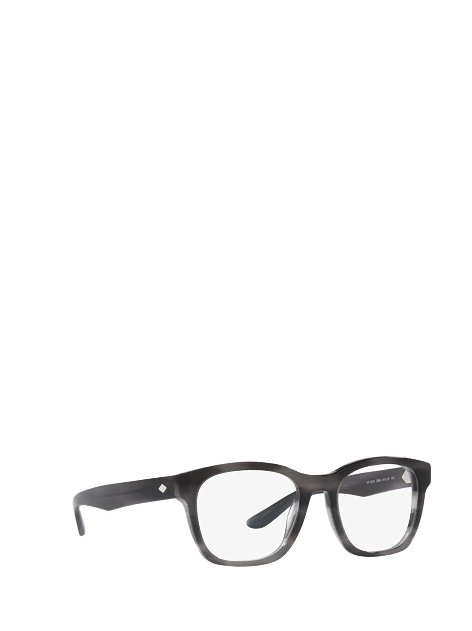 Shop Giorgio Armani Ar7229 Striped Grey Glasses