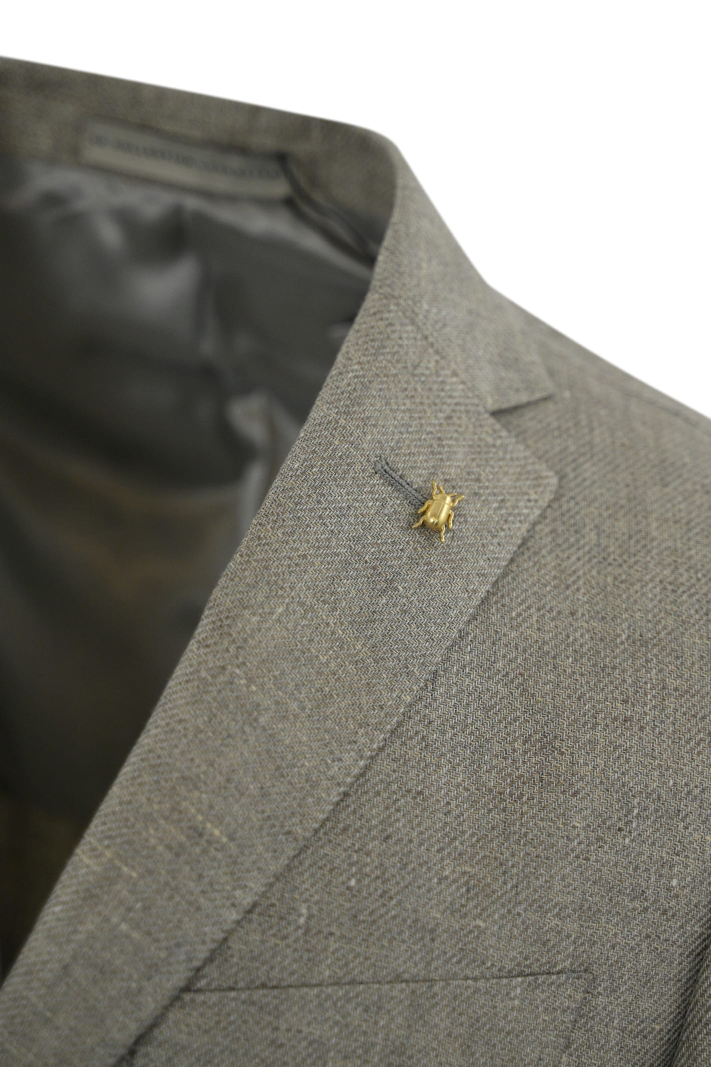 Corneliani Single-breasted Jacket In Linen And Lyocell