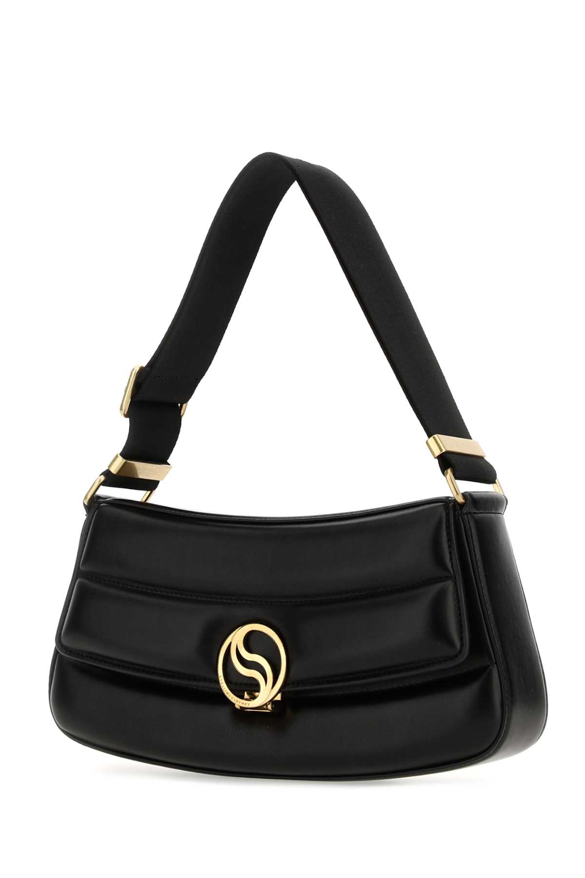 Shop Stella Mccartney Black Alter Mat Shoulder Bag In 1000