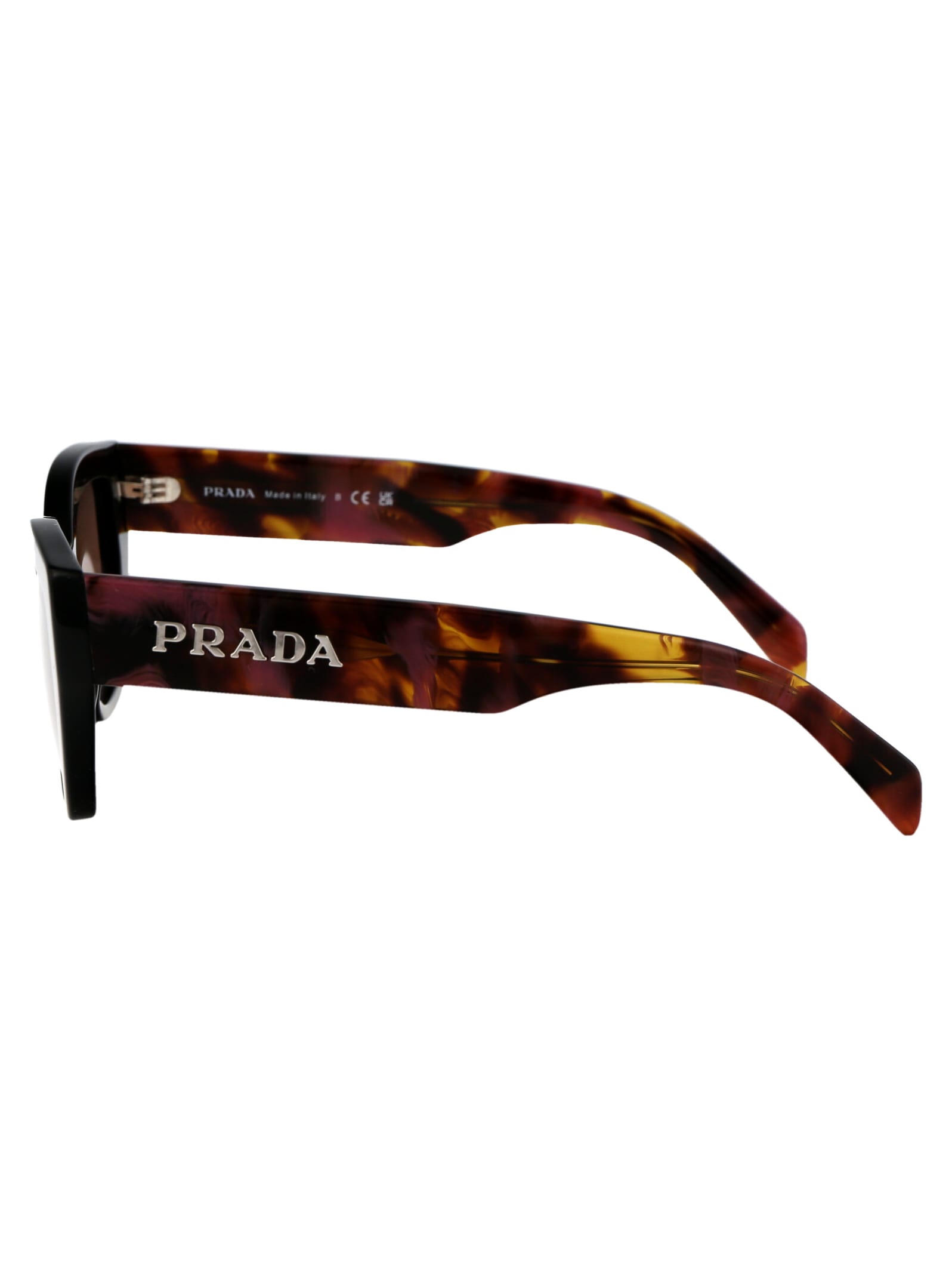 Shop Prada 0pr A09s Sunglasses In 12o10d Mahogany