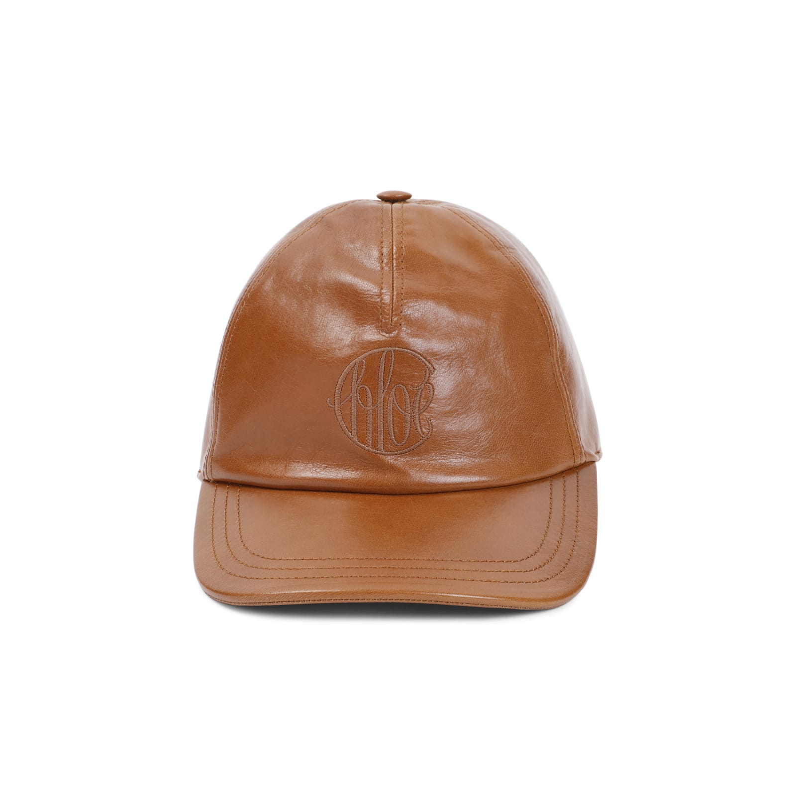 Shop Chloé Swing Cap In M Clay Brown