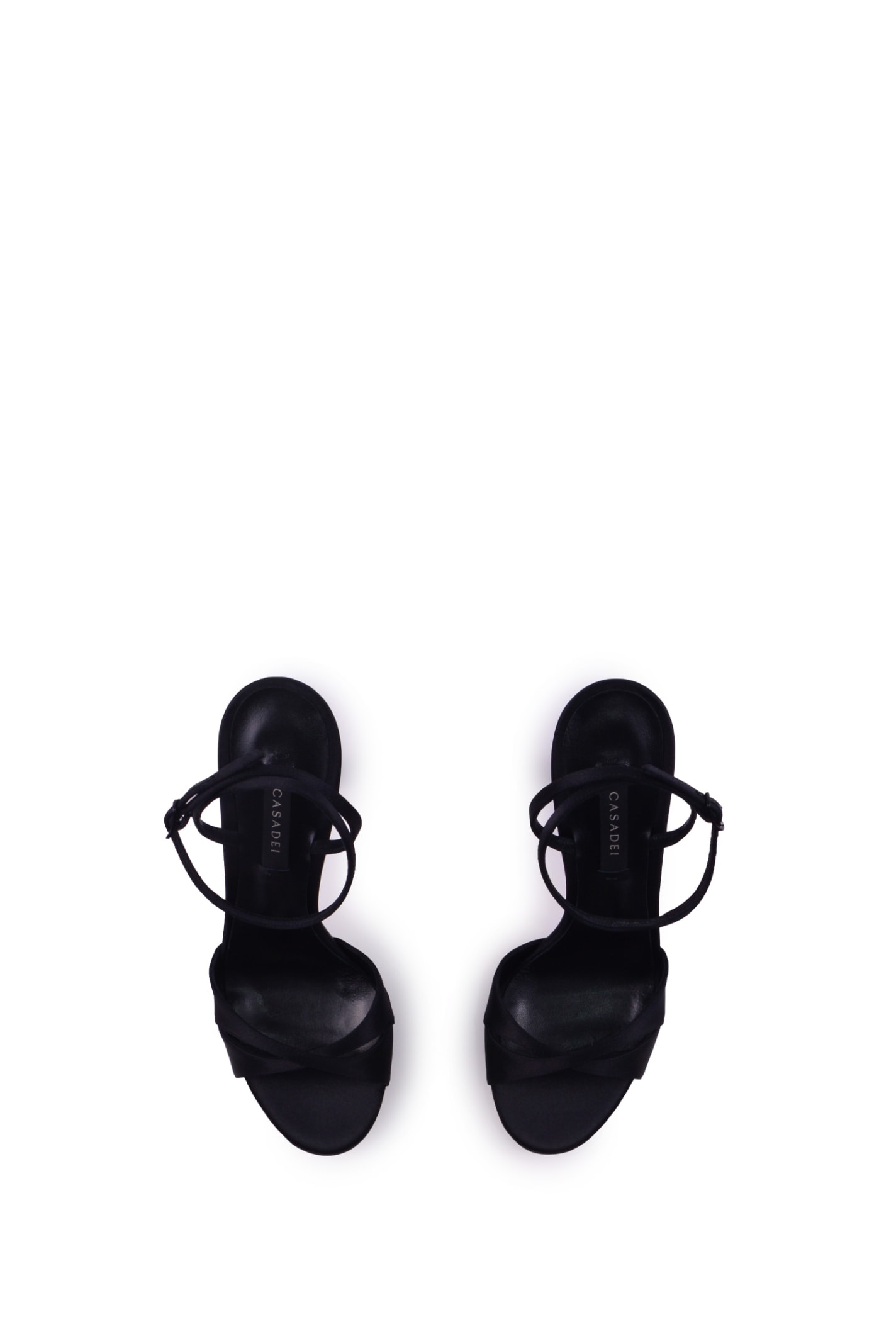 Shop Casadei Heel Sandals In Black