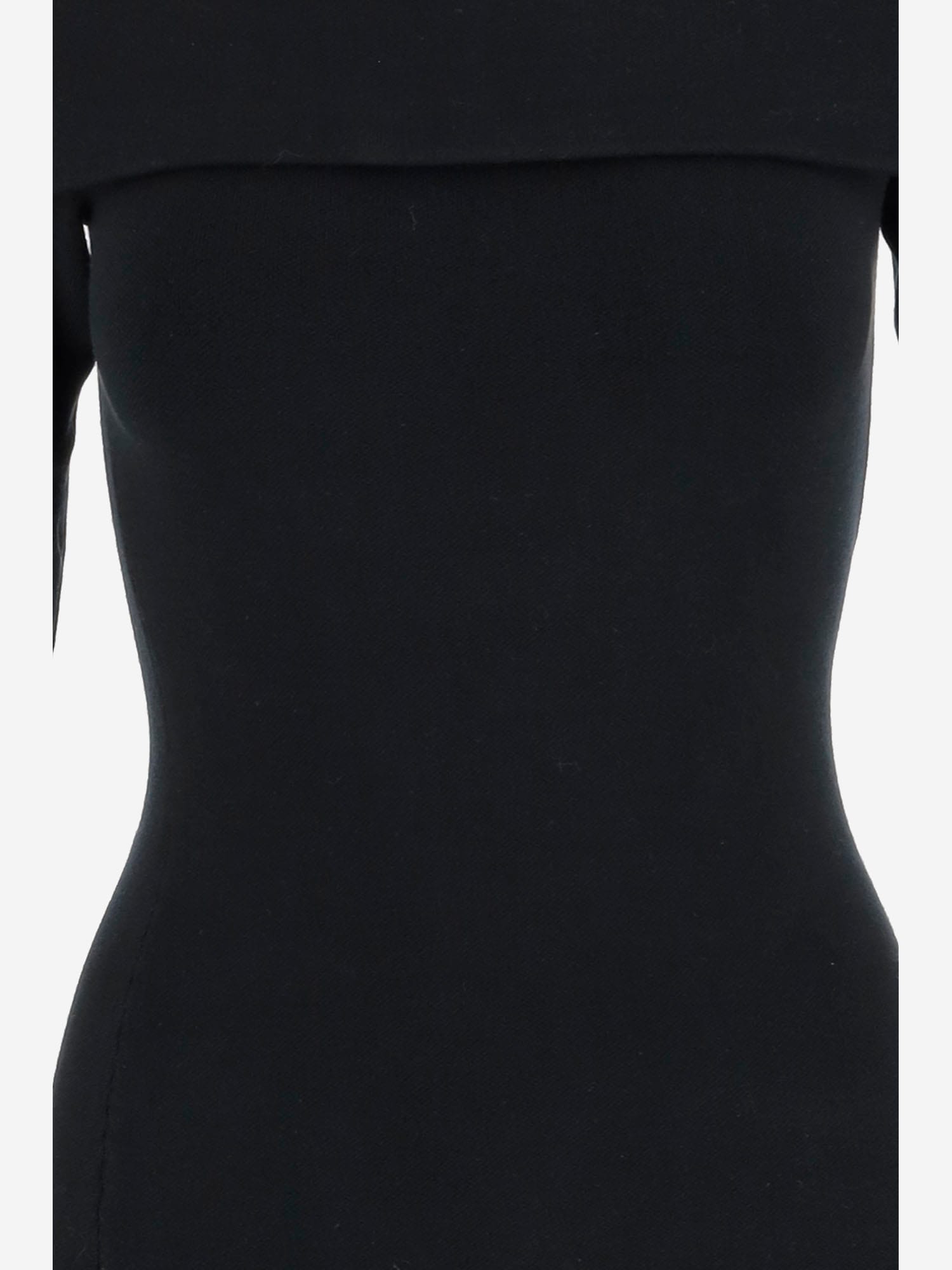 By Malene Birger Long-sleeve Bennie Midi Dress In Black