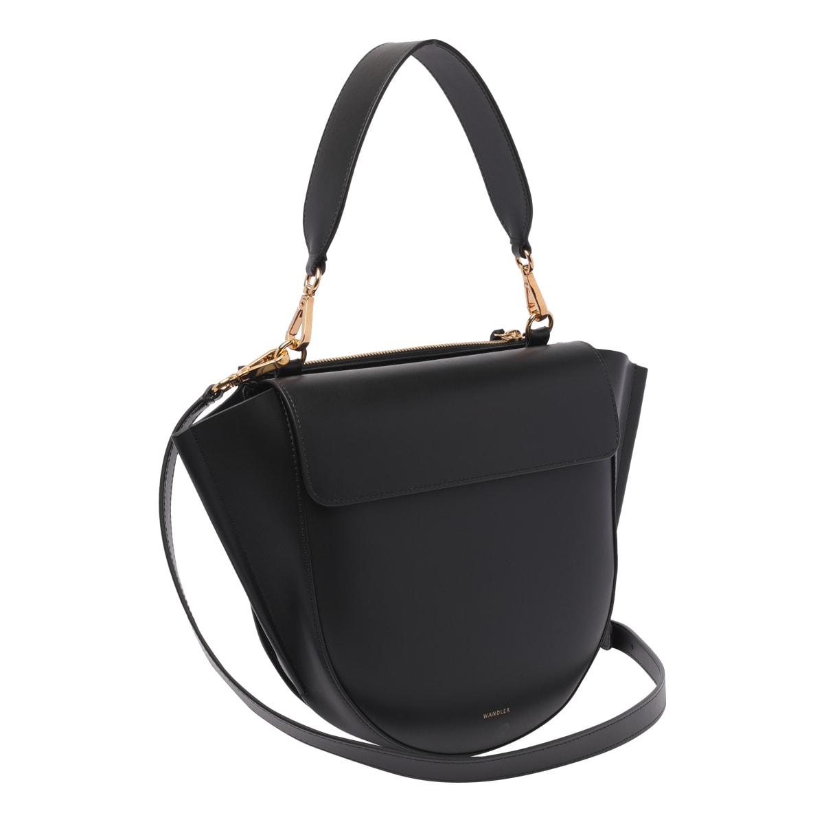 Shop Wandler Hortensia Medium Hand Bag In Black