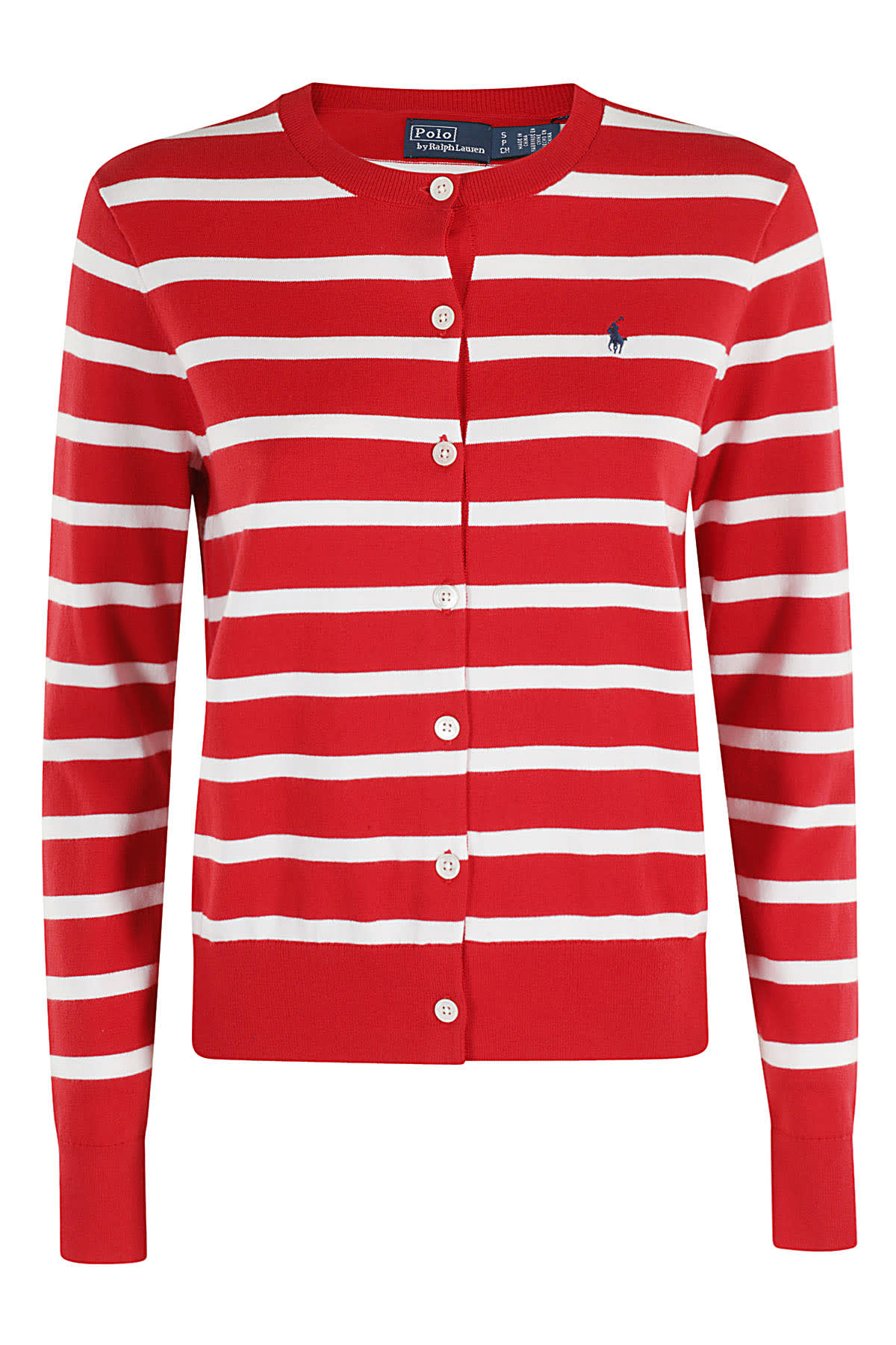 Shop Polo Ralph Lauren Cardigan In Red White