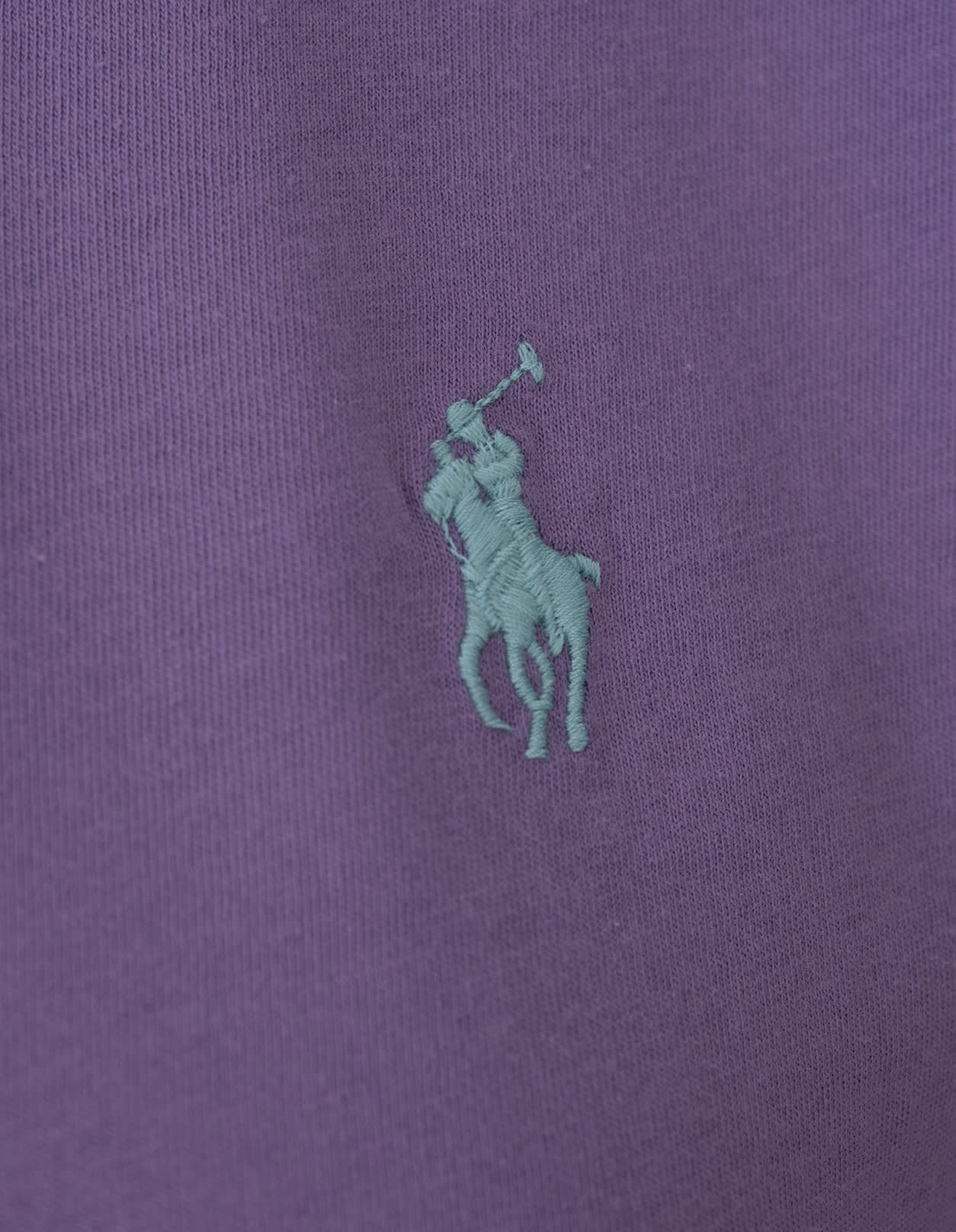 Shop Ralph Lauren Purple T-shirt With Contrasting Pony In Wisteria
