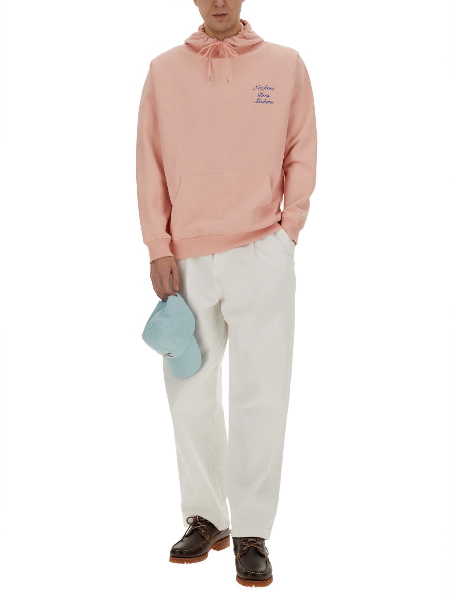 Drôle De Monsieur "slogan" Sweatshirt In Pink