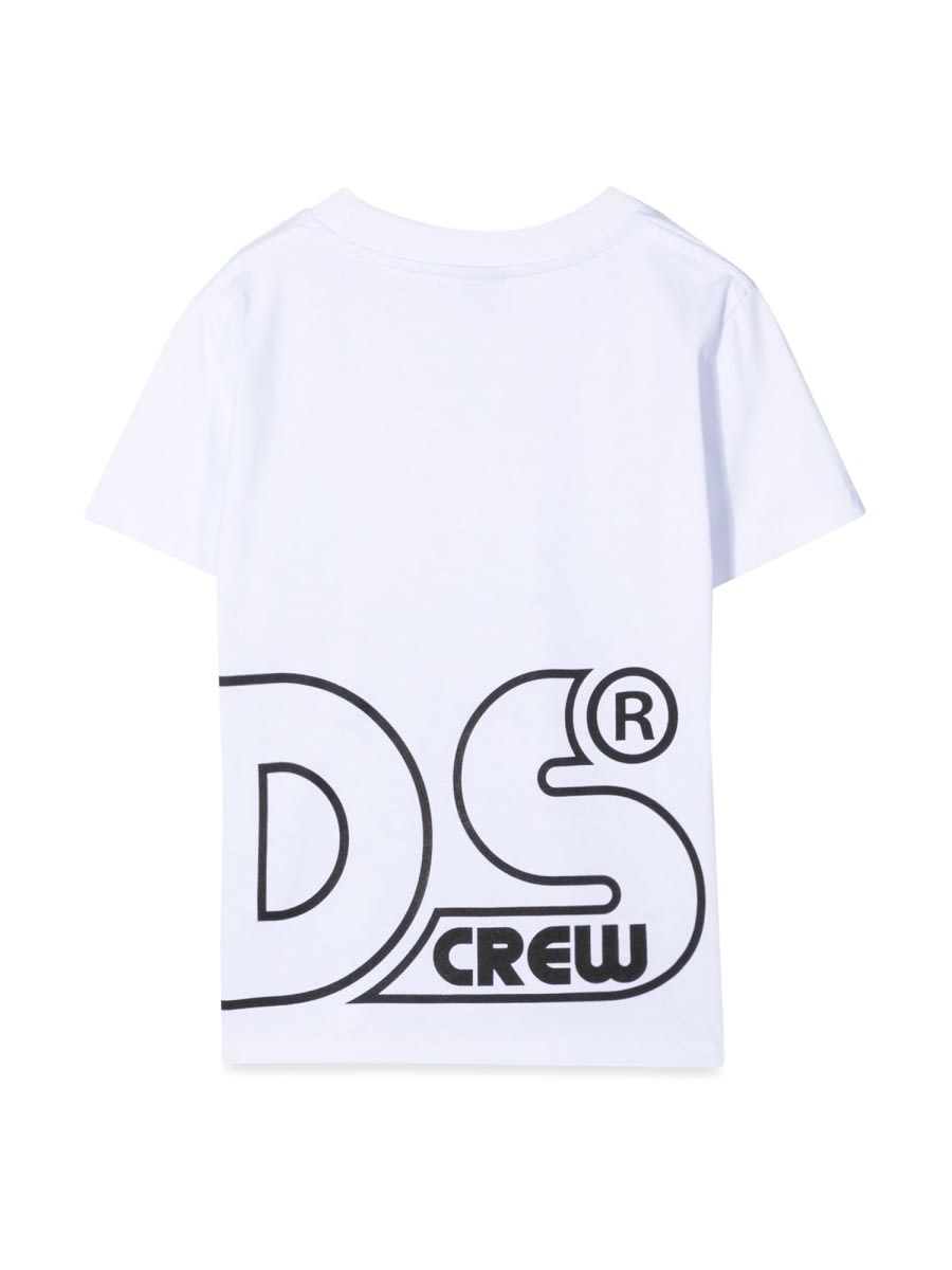 Gcds Jersey T-shirt Boy In White