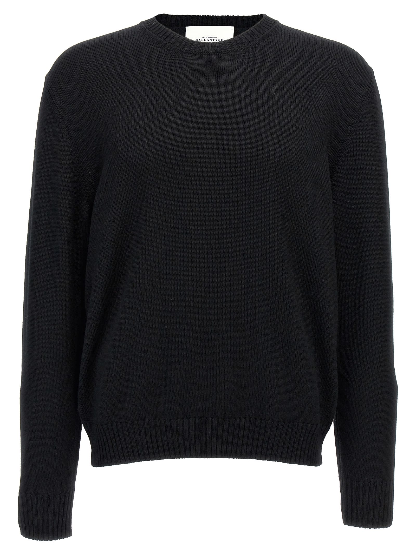 Ballantyne Merino Sweater Sweaters And Cardigans Black In Black