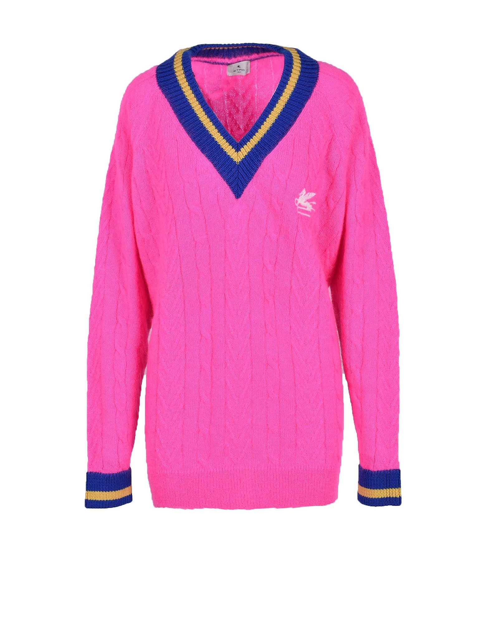 Etro Womens Pink Sweater