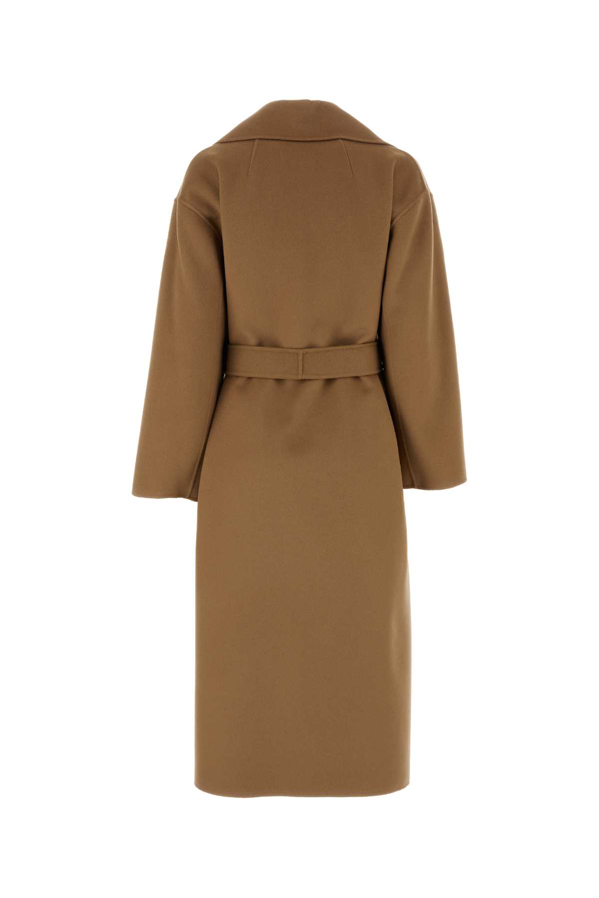 Shop 's Max Mara Biscuit Wool Olanda Coat In Cammello