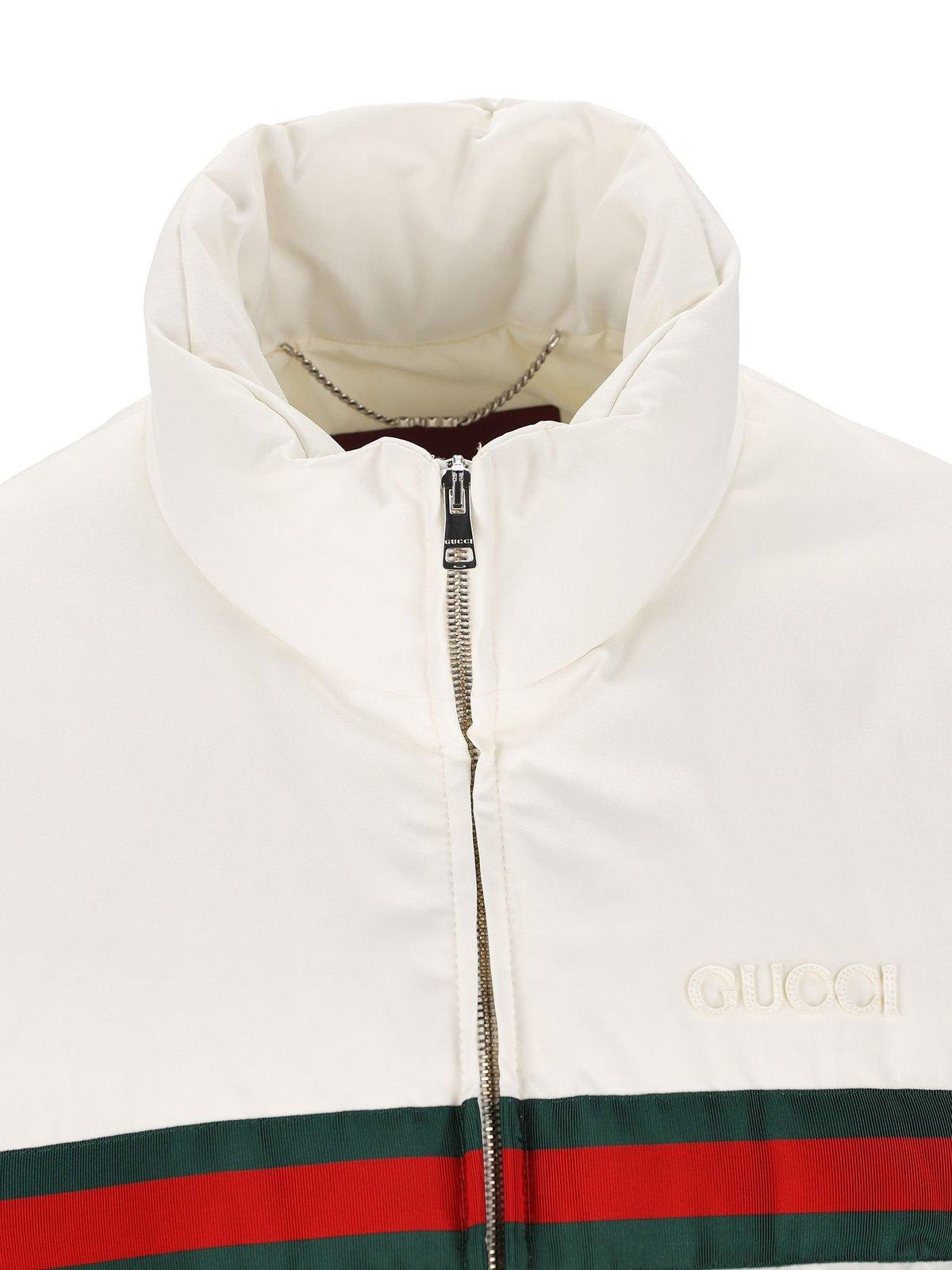 Shop Gucci Twill Bomber Jacket