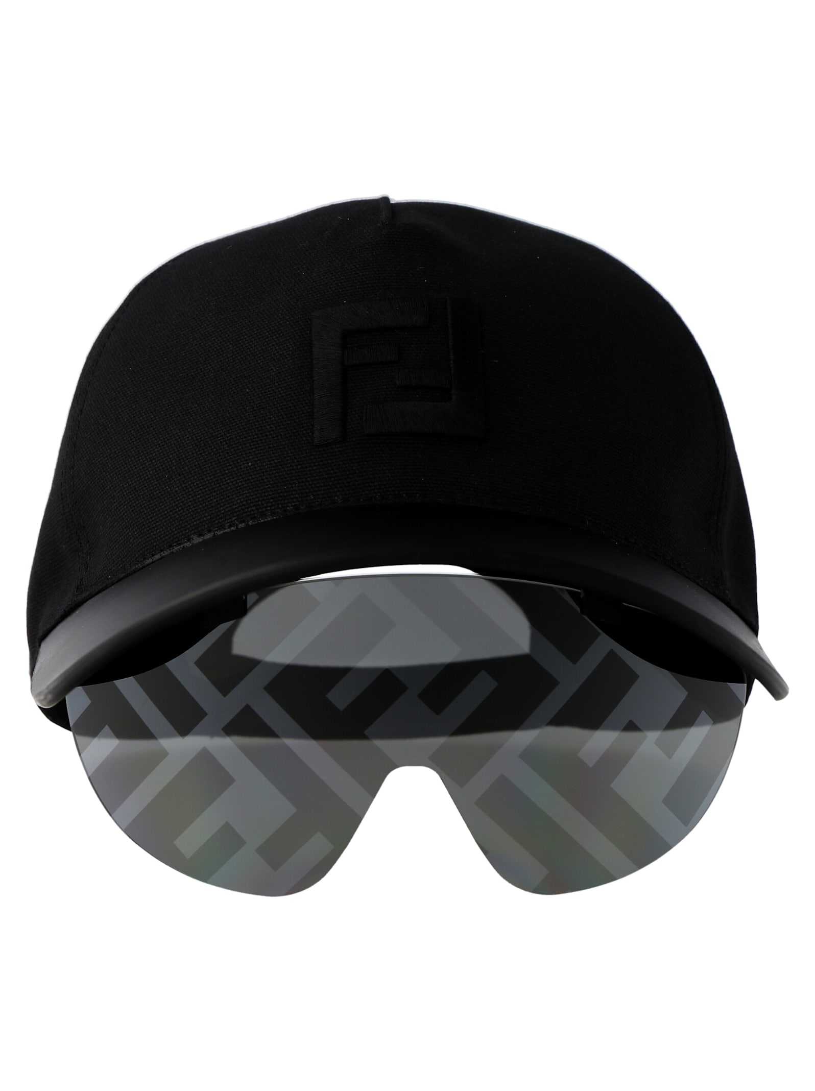 Fendi Eyecap Sunglasses In Black