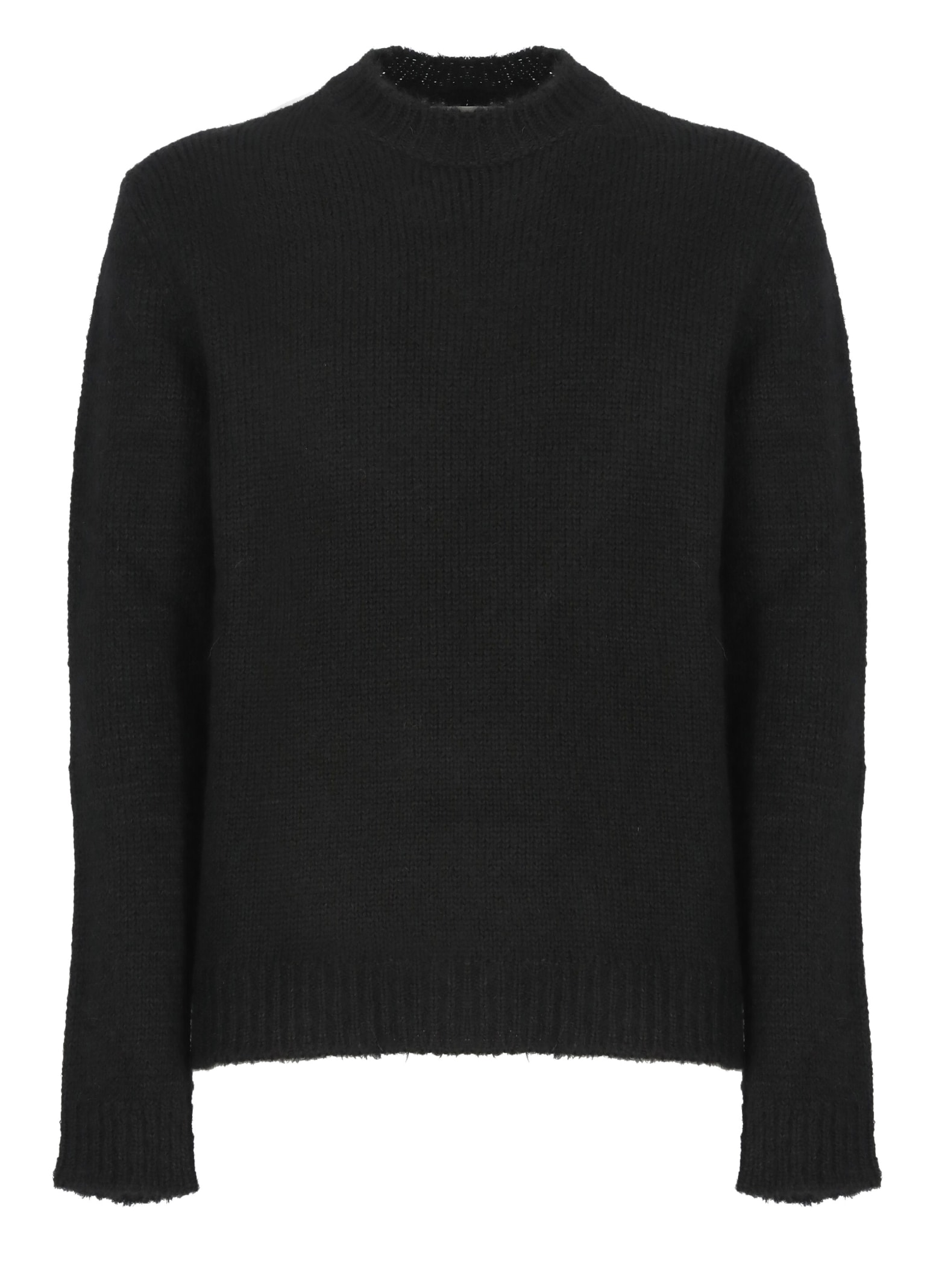 Shop Jil Sander Alpaca Jumper In Black