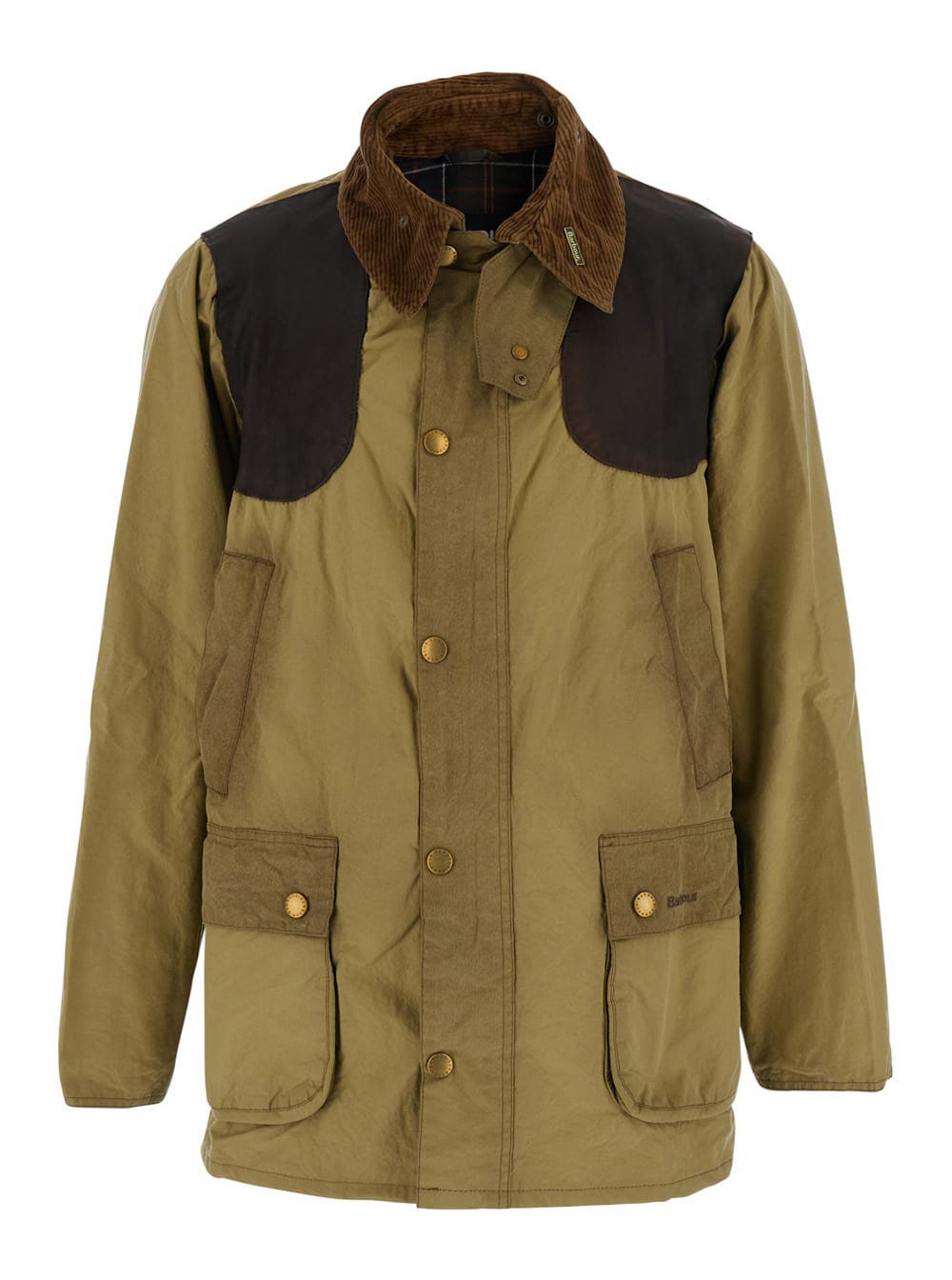 Barbour Bedale Washed Wax Jacket Aw25 Wax Cor Outw In Green