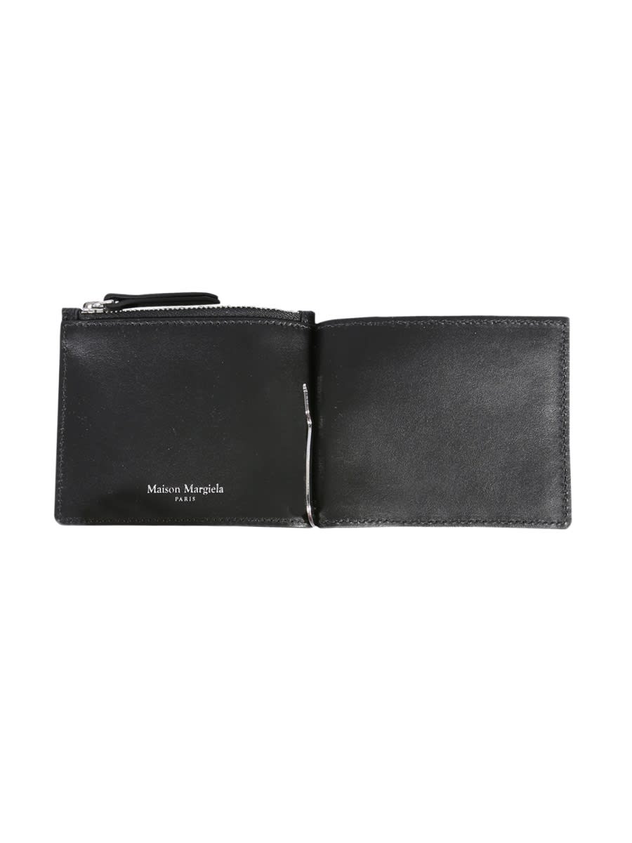 Maison Margiela Leather Wallet In Black