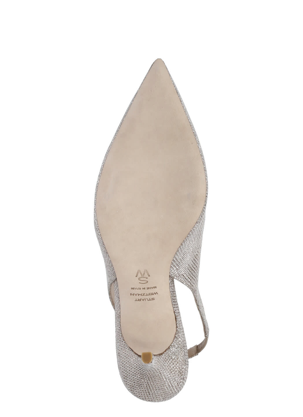 Stuart Weitzman Feminine Sling Back Heels In Poudre For Fall/winter 2023 In Natural