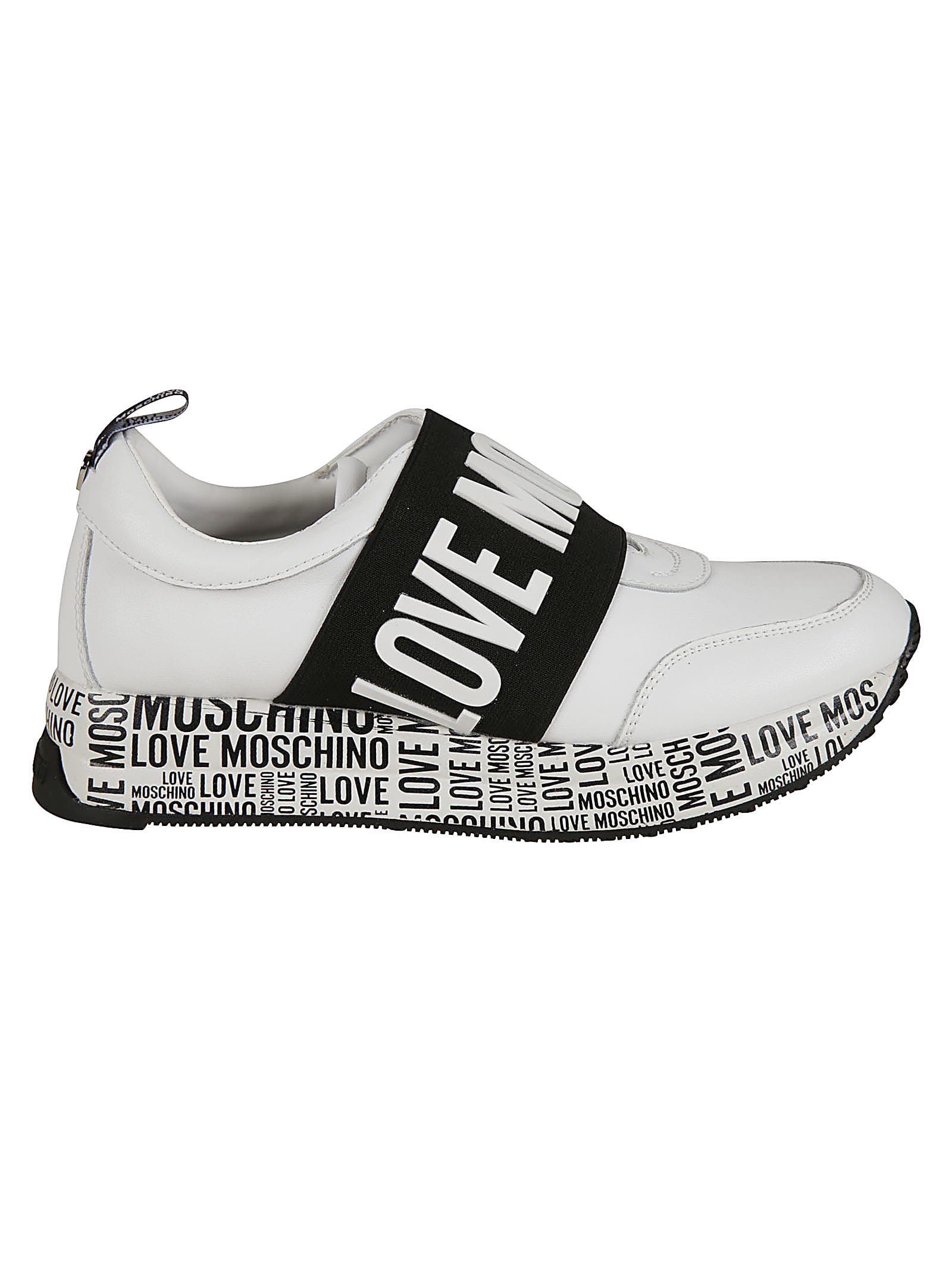 Love Moschino Embossed Logo Strap Printed Sole Sneakers