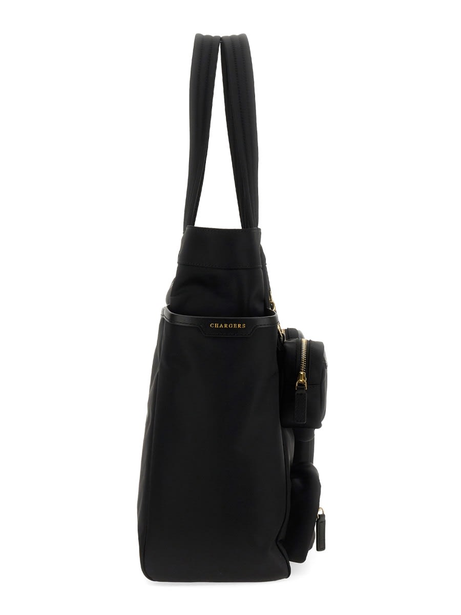 Shop Anya Hindmarch Commuter Tote Bag In Black