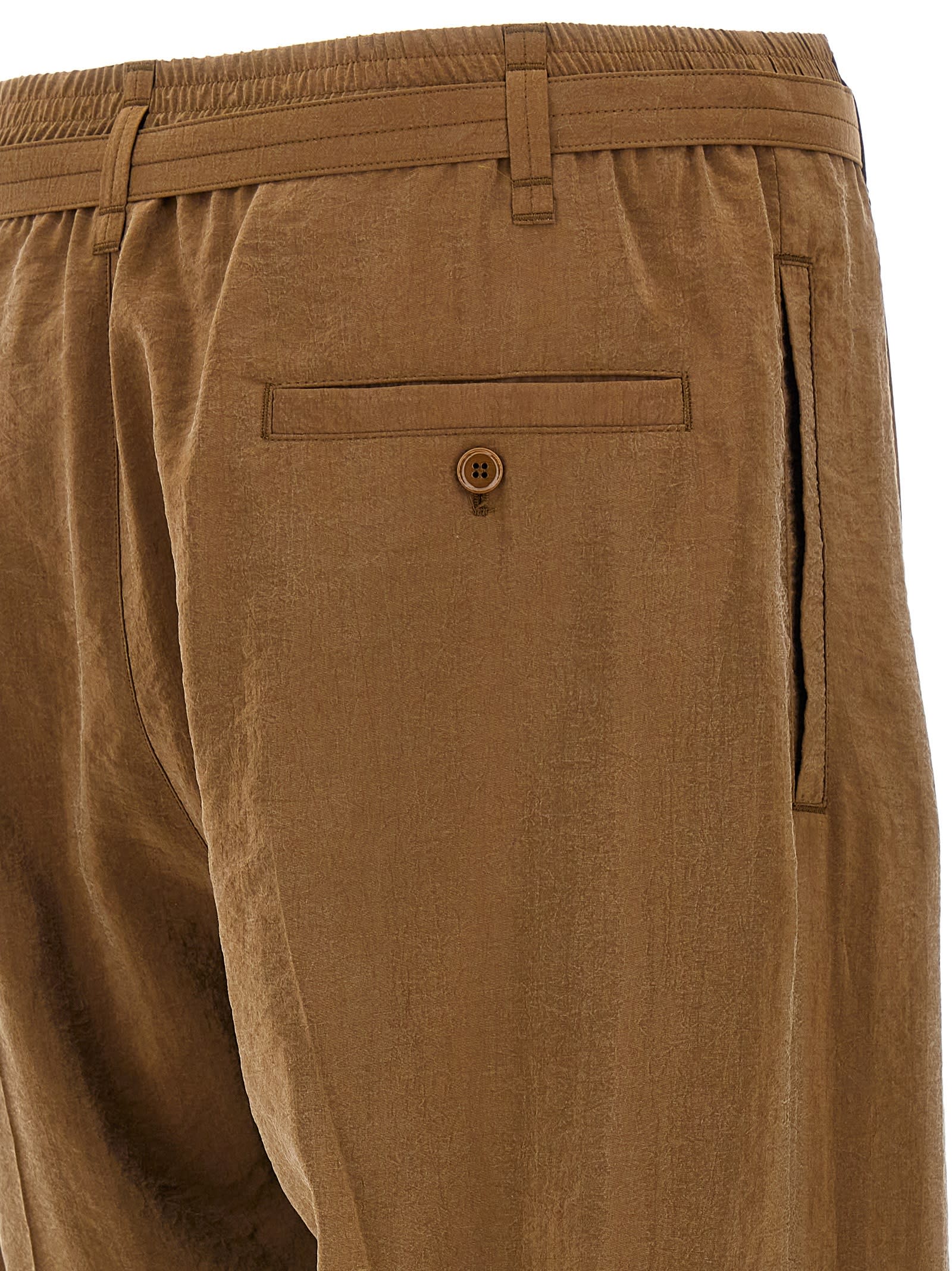 Shop Lemaire Silk Pants In Brown