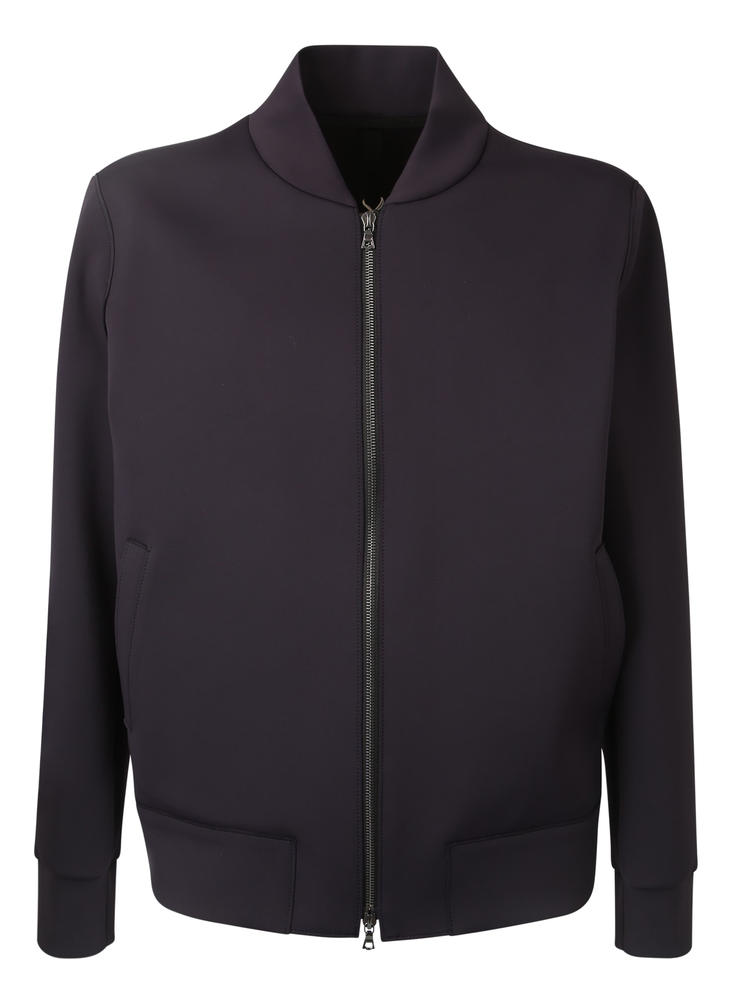 Two-pocket Zip-up Bomber Jacket