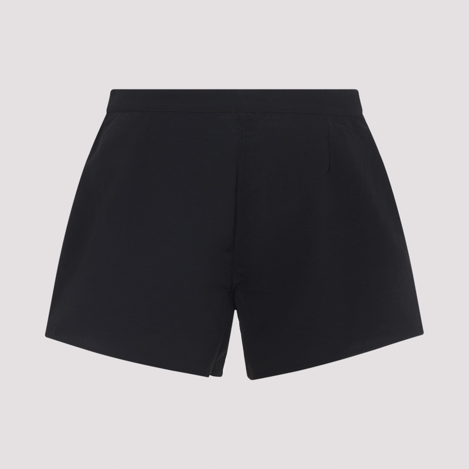 Saint Laurent Logoed Swimshorts In Black