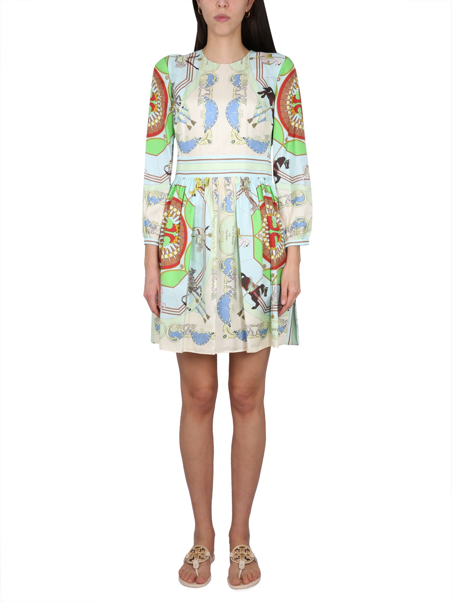 TORY BURCH MINI DRESS WITH PRINT