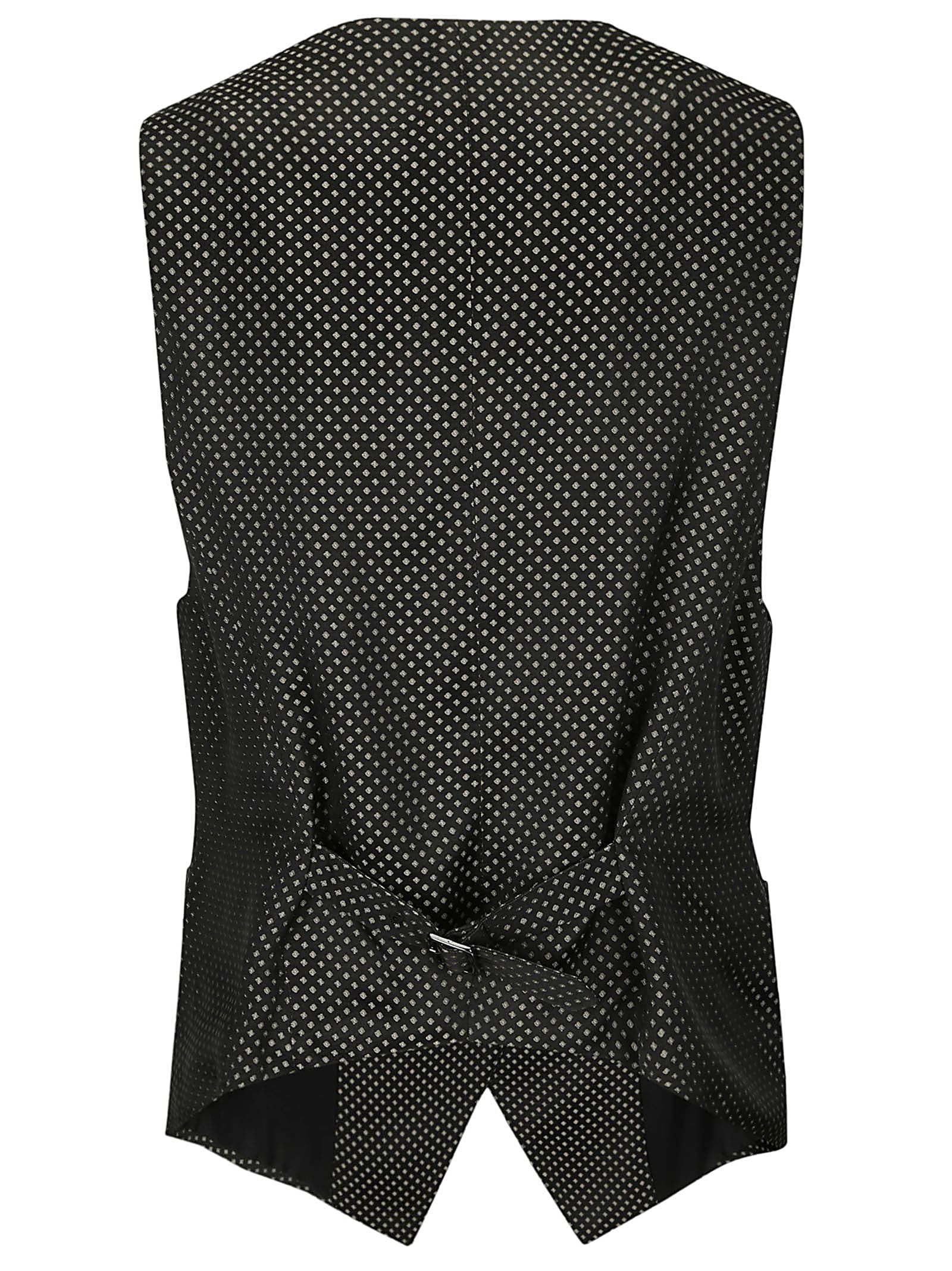 Shop Alberto Biani Viscose Waistcoat Tie In Black