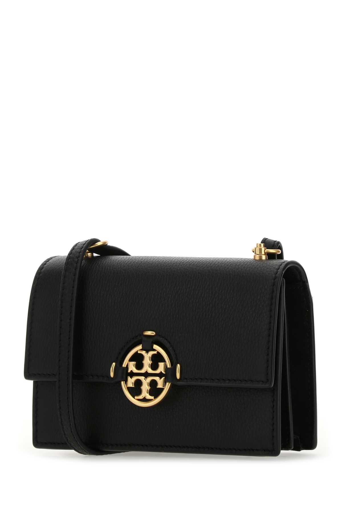 Tory Burch Black Leather Mini Miller Handbag