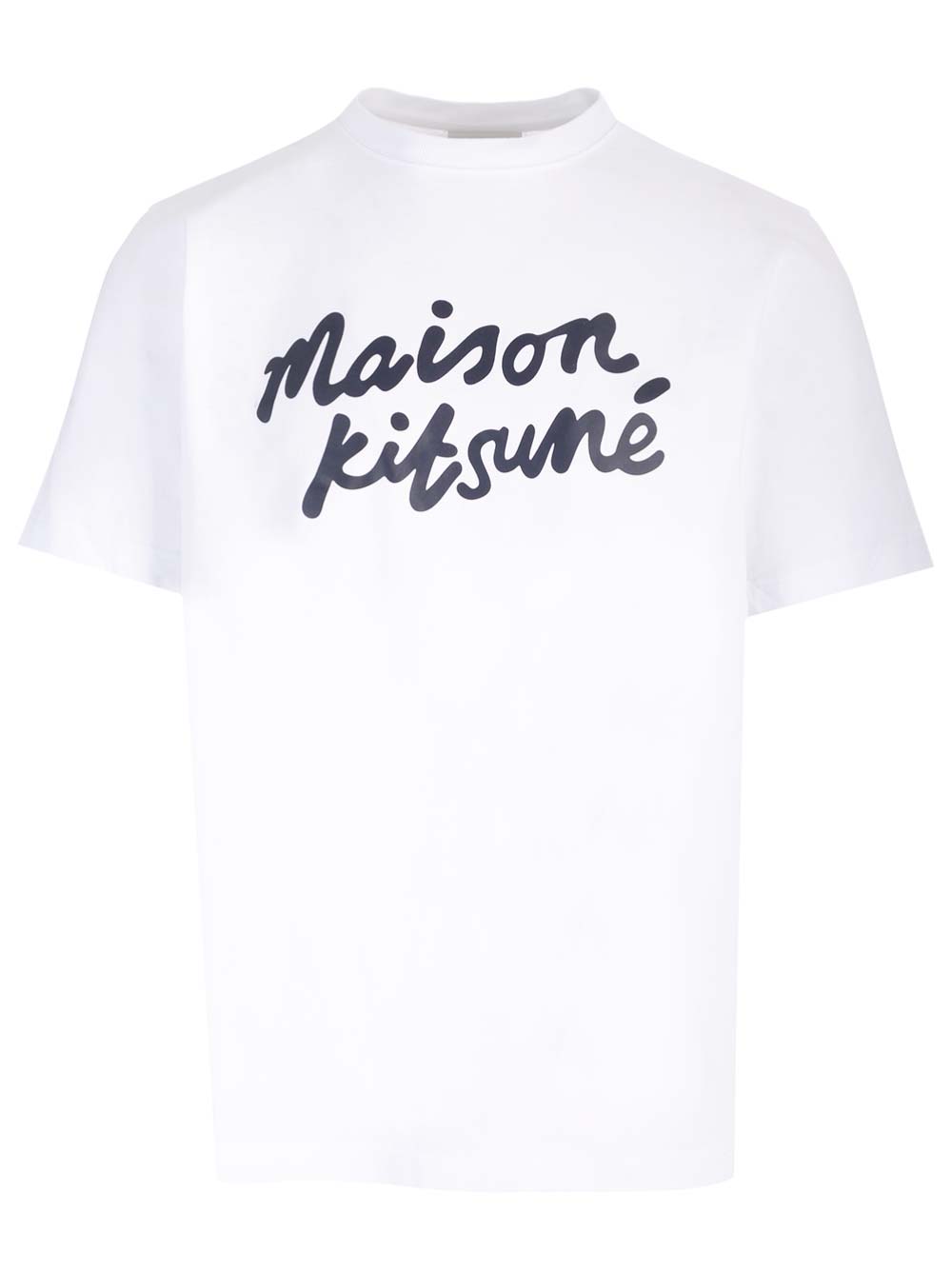 Shop Maison Kitsuné Signature T-shirt In White Black