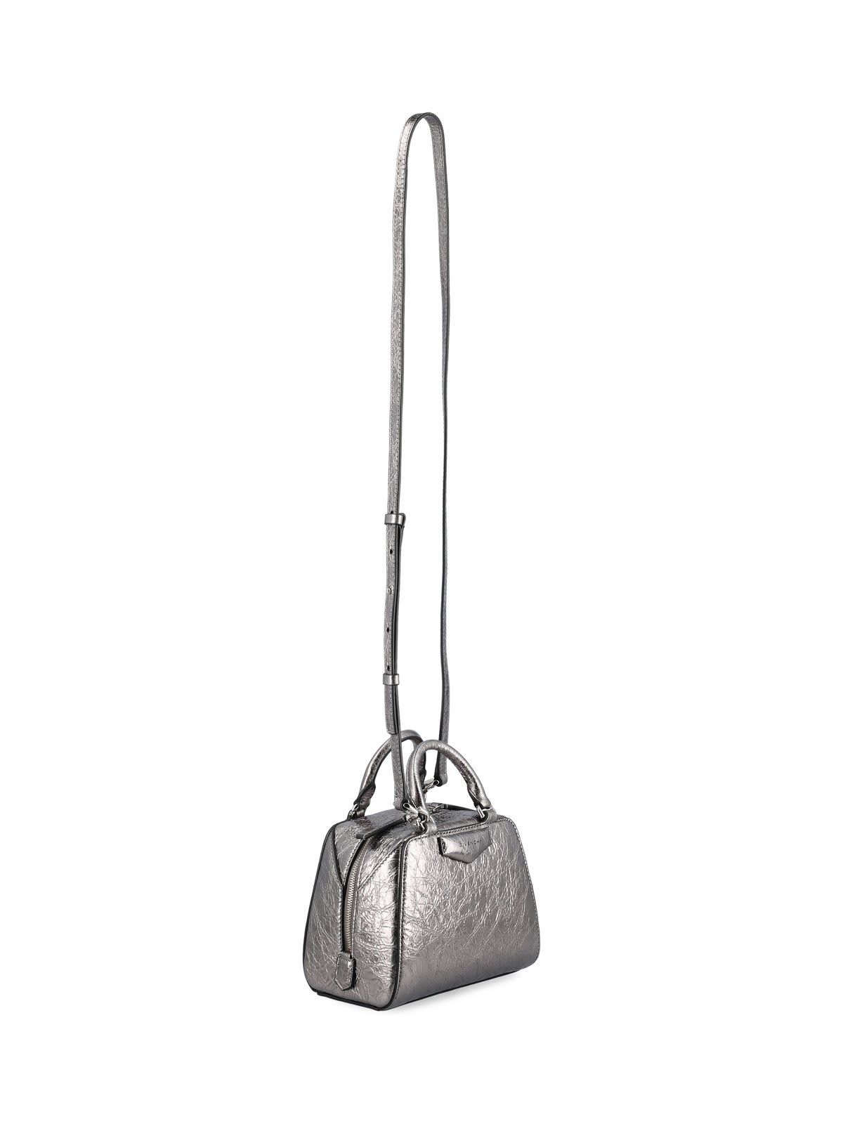 Shop Givenchy Nano Antigona Cube Bag In Silver