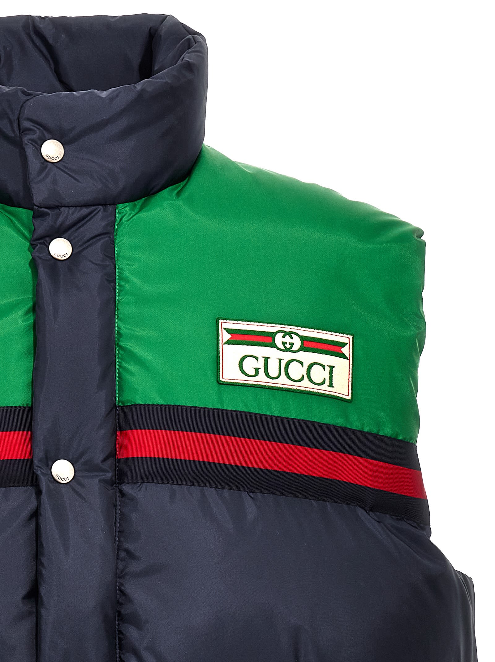 Shop Gucci Logo Vest In Multicolor