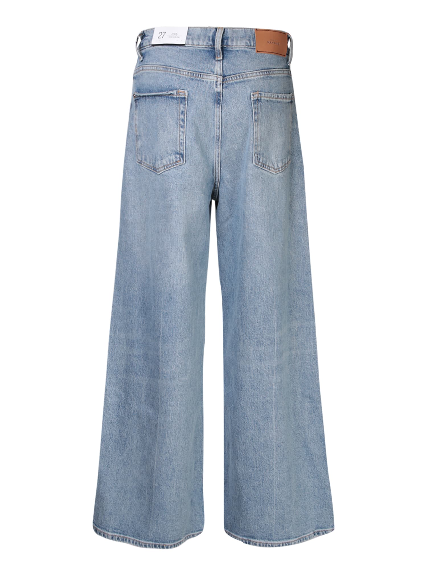Shop 7 For All Mankind Zoey Wide Leg Light Blue Jeans