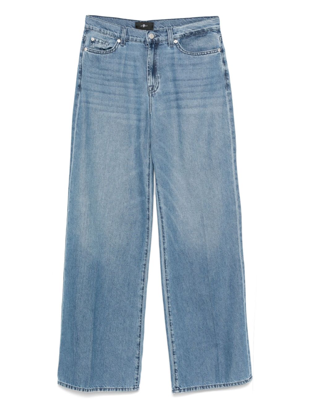 7 For All Mankind Lotta Wide-leg Denim Jeans In Blue