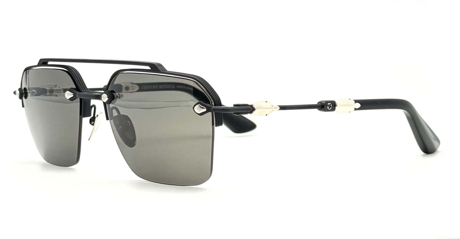 Chrome Hearts Bidi Esem - Matte Black / Black Plastic Sunglasses In Gray