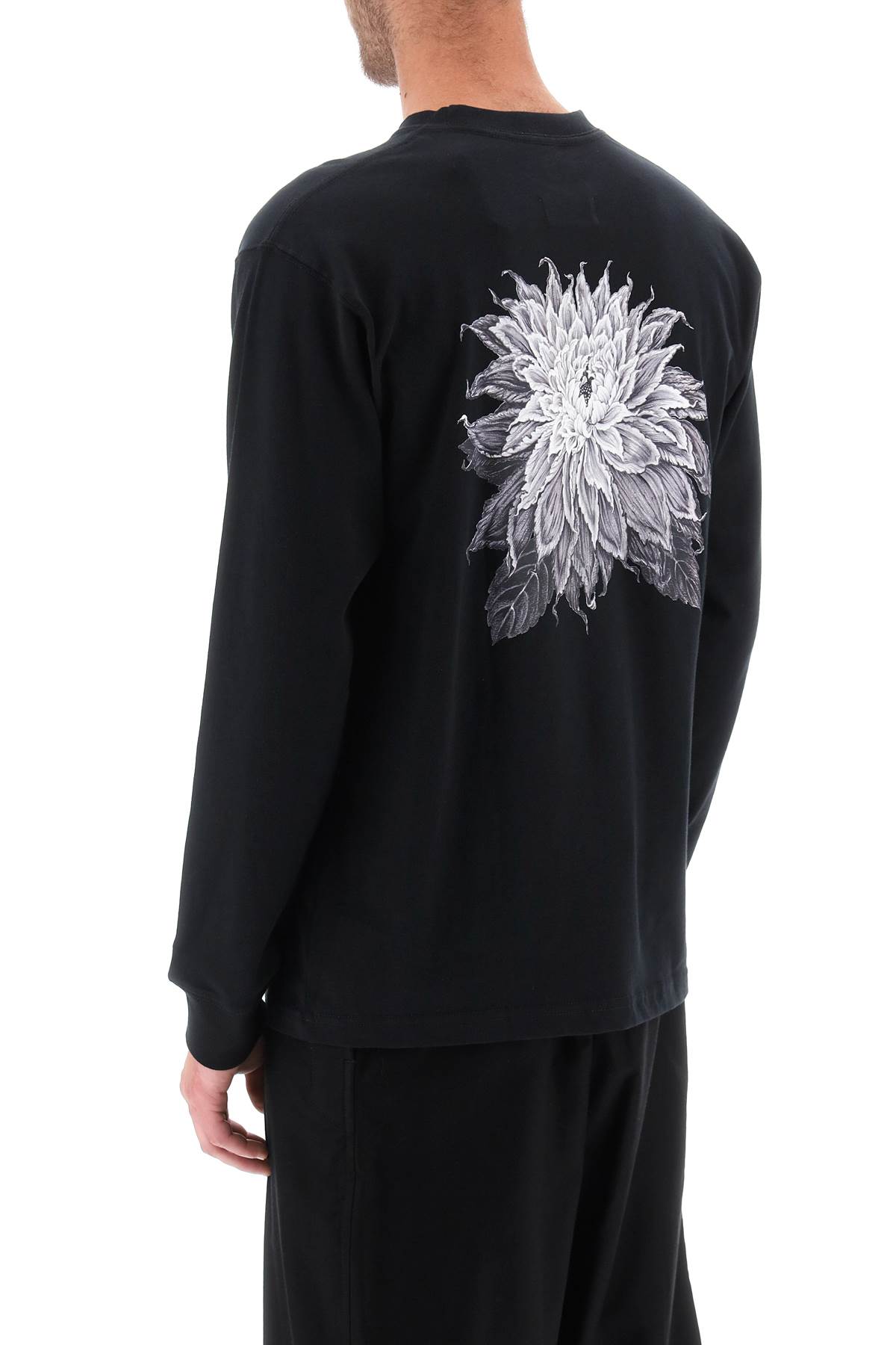 Yohji Yamamoto New Era Long Sleeve T-shirt In Black | ModeSens