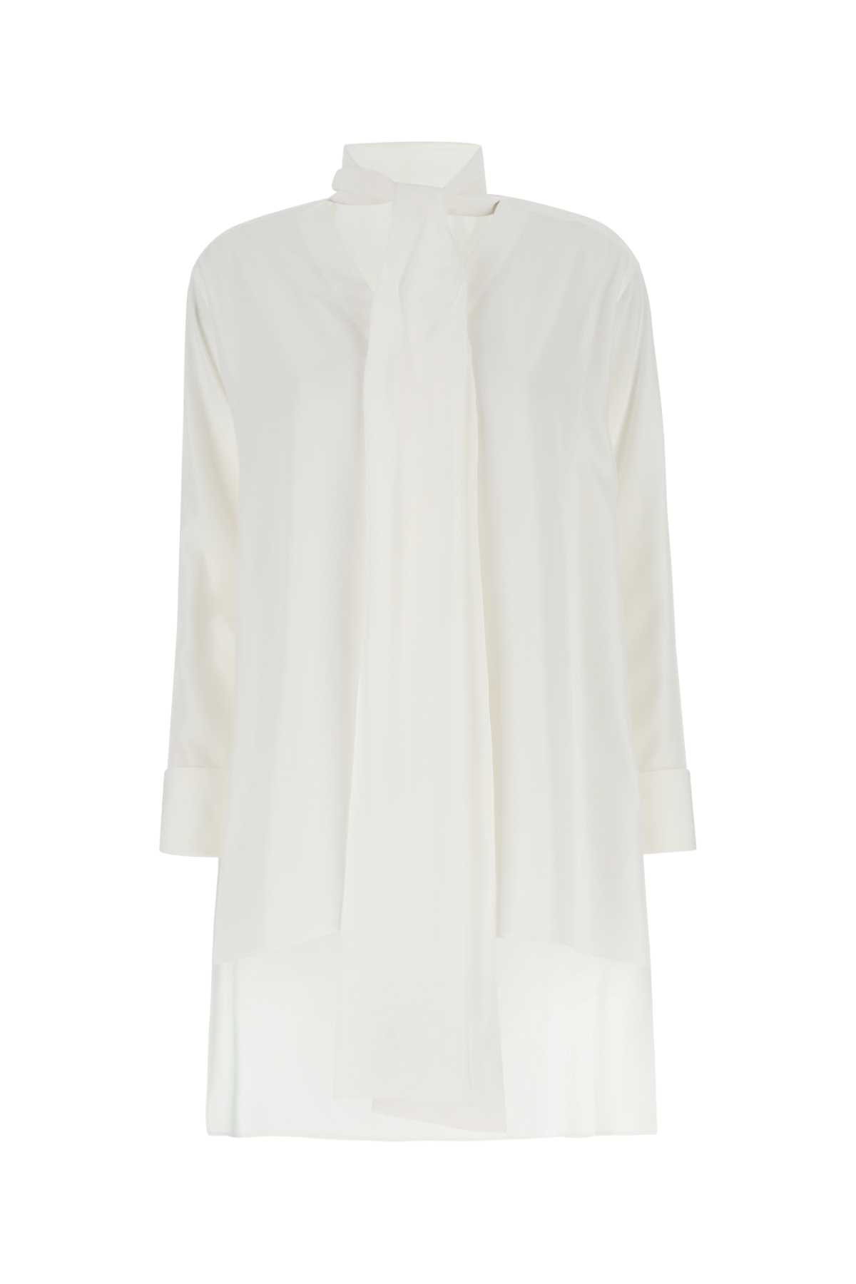 Ivory Crepe Oversize Blouse