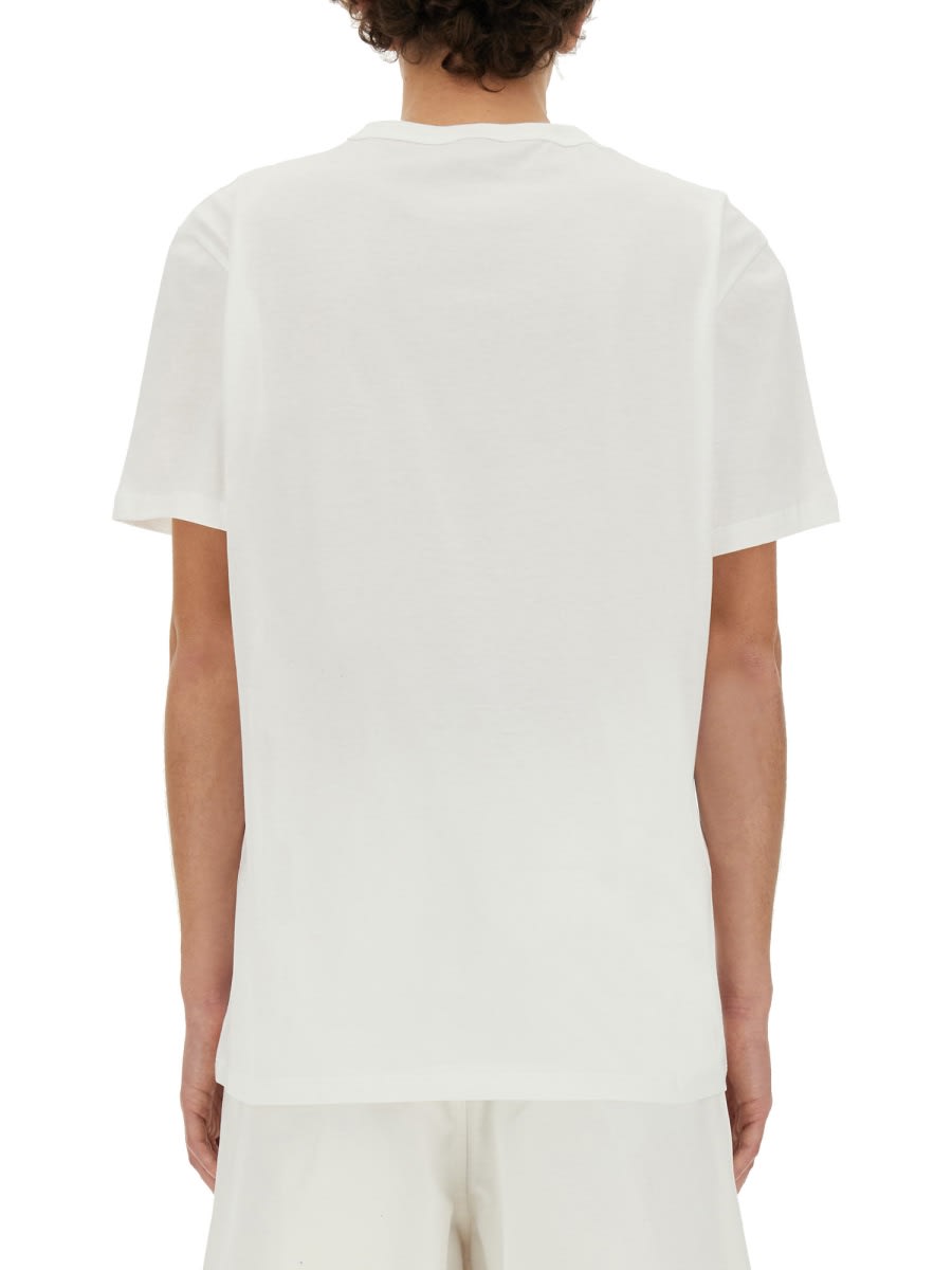 Shop Alexander Mcqueen Skull Print T-shirt In White/black