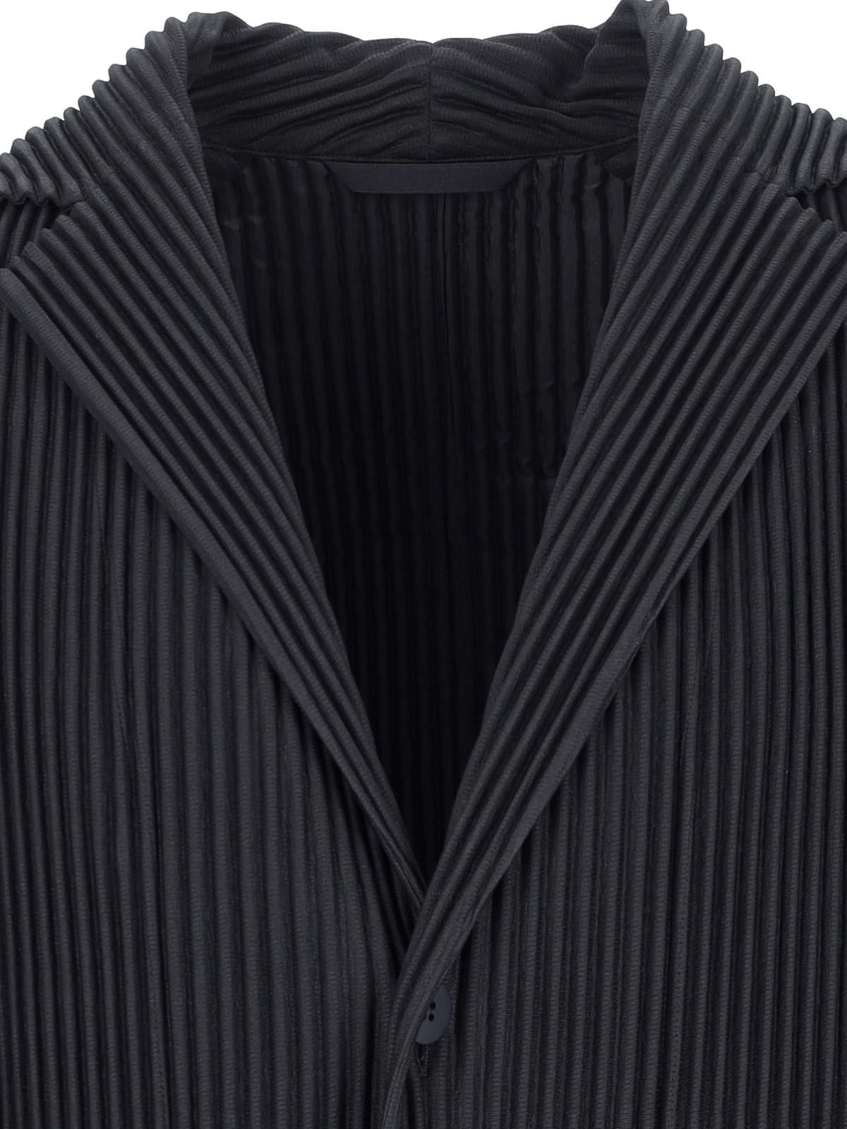 Shop Issey Miyake Tailored Pleats 1 Blazer In Black