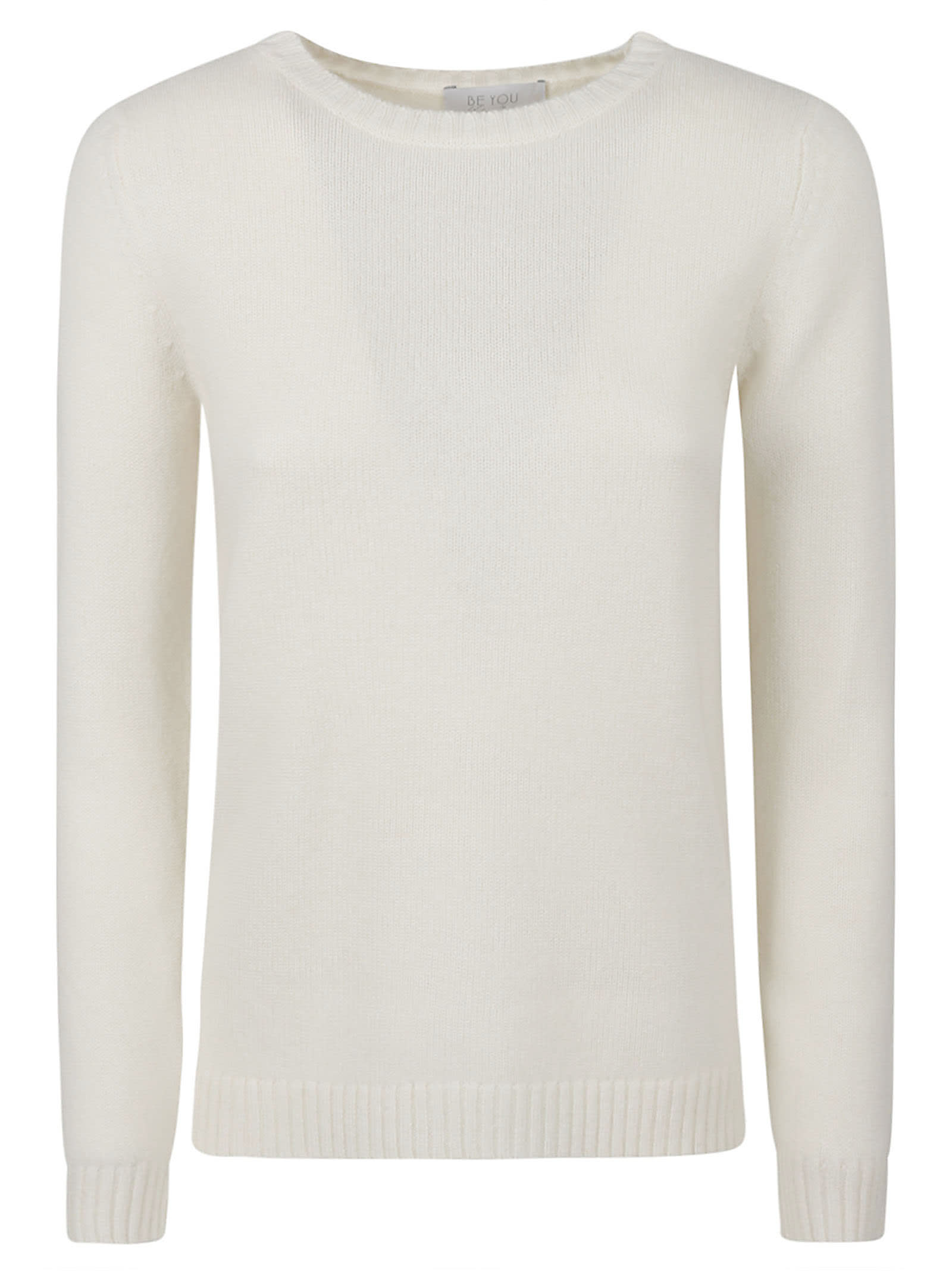 Shop Be You Round Neck Sweater In White
