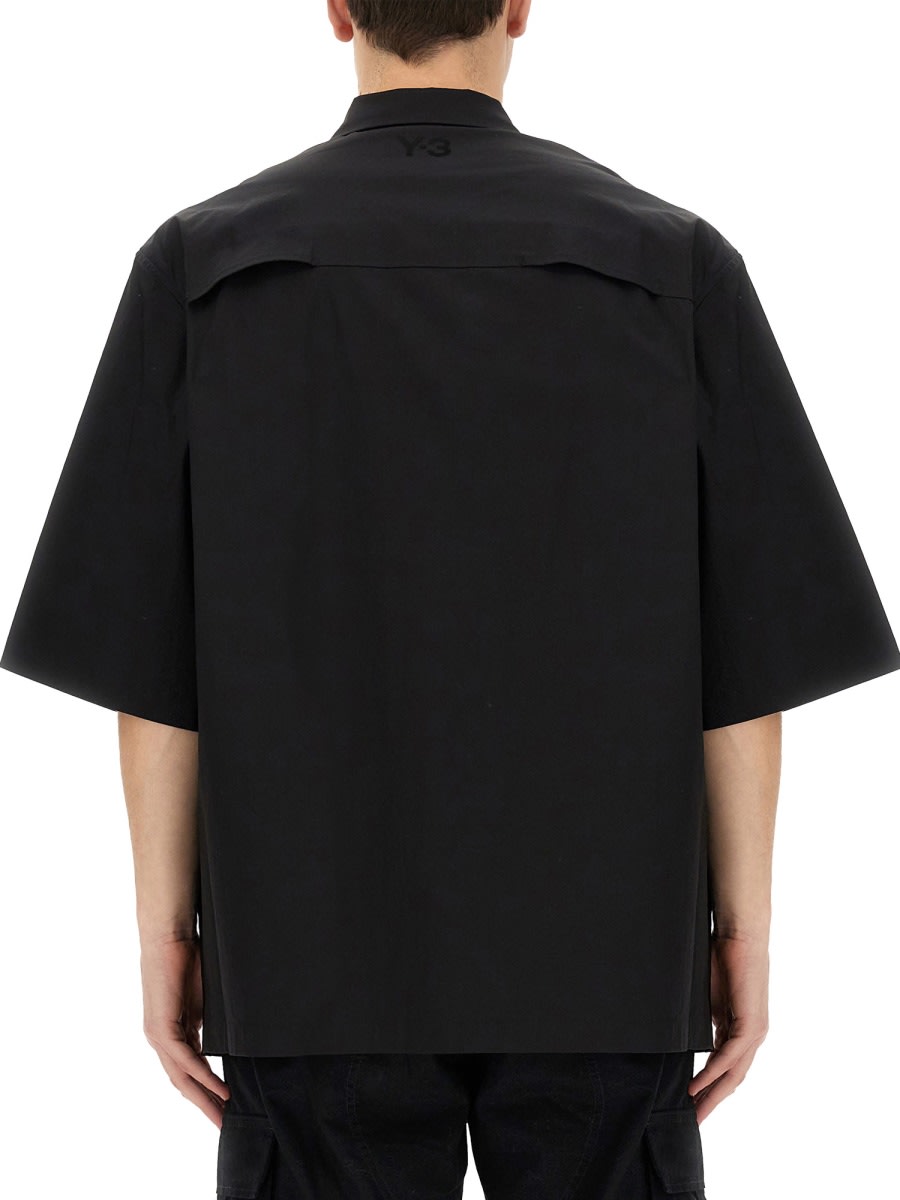 Shop Y-3 Oversize Shirt In Black