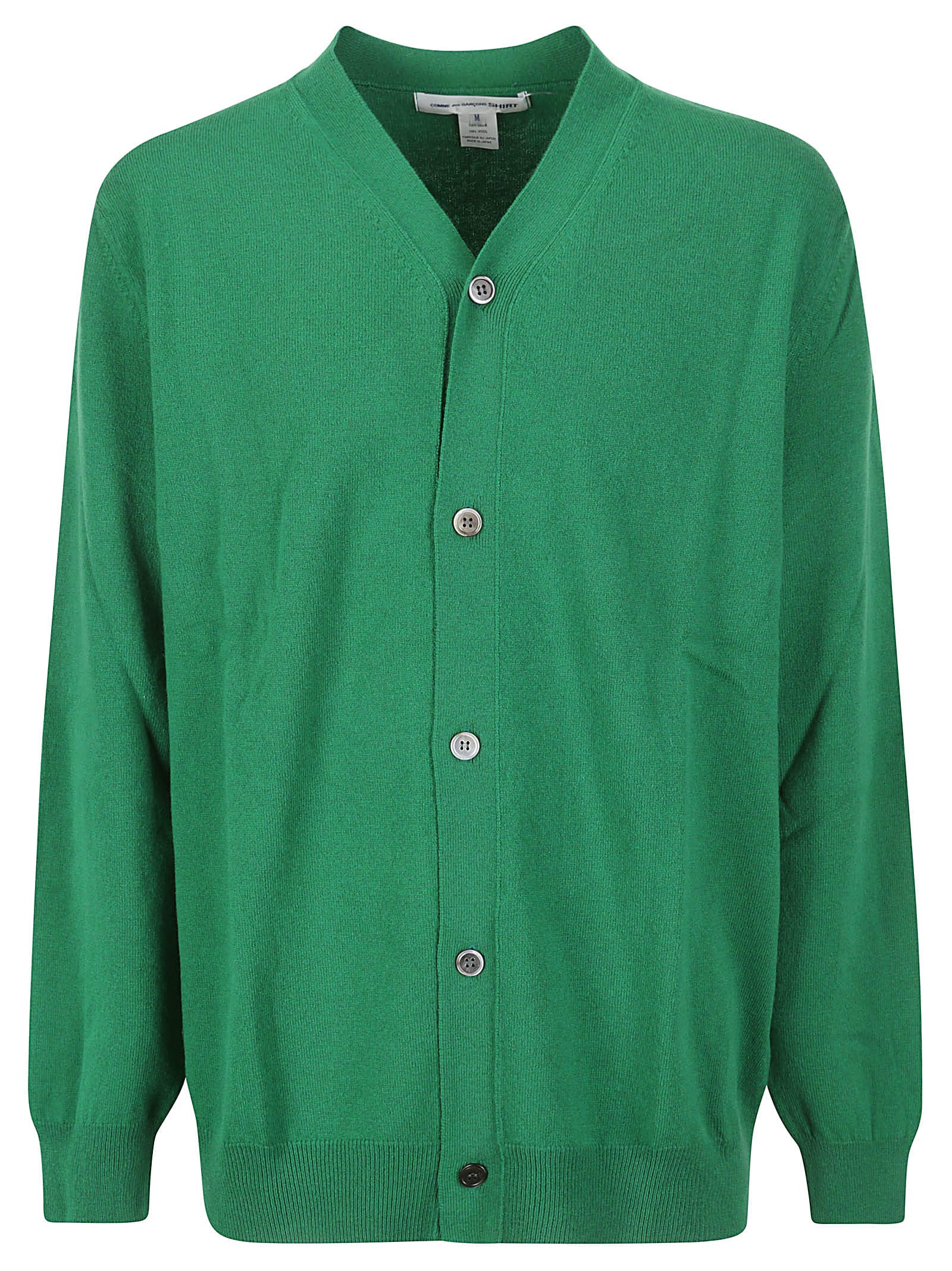 Comme Des Gar ons Shirt Mens Cardigan Knit In Green ModeSens