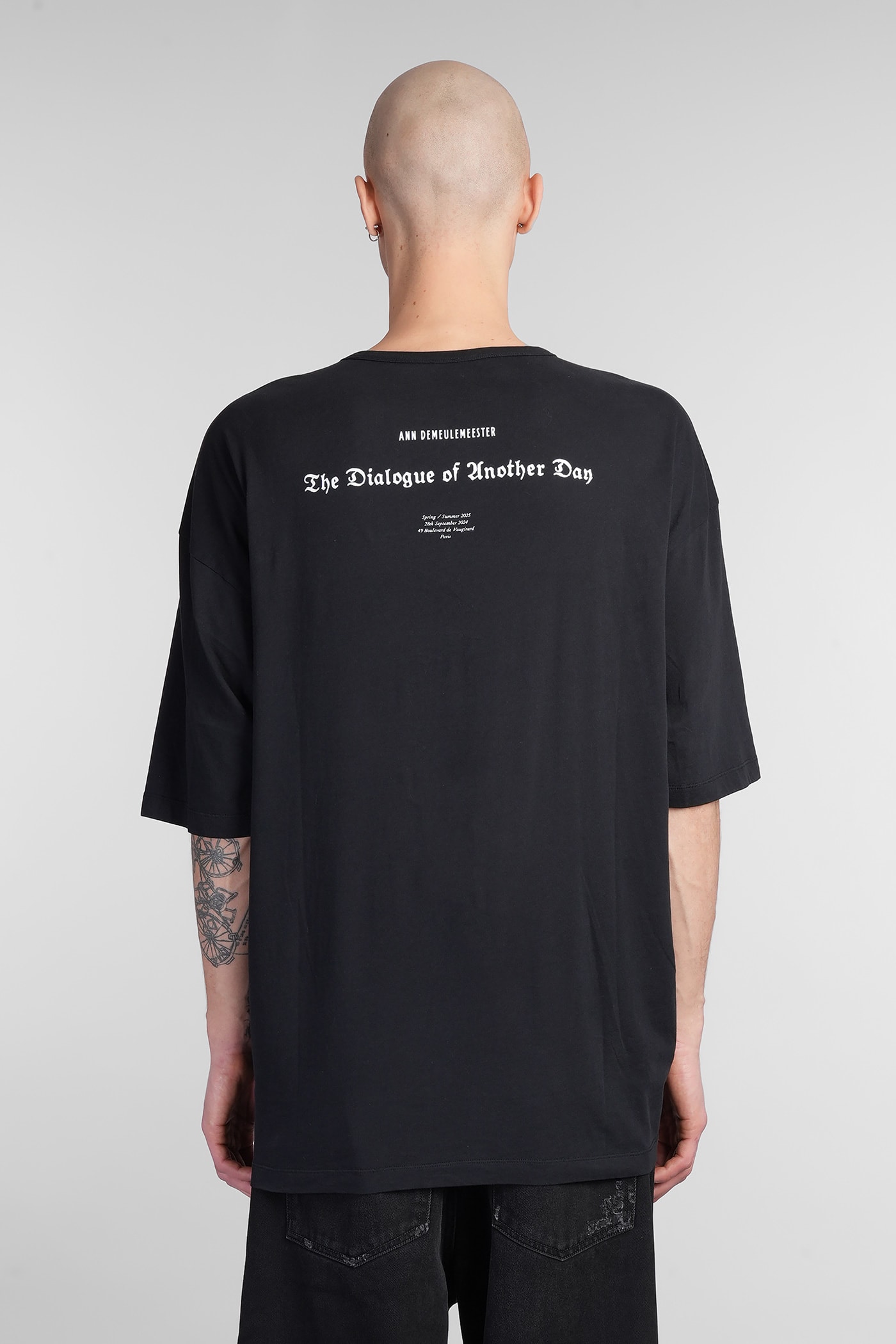Ann Demeulemeester Short-sleeved T-shirt In Black
