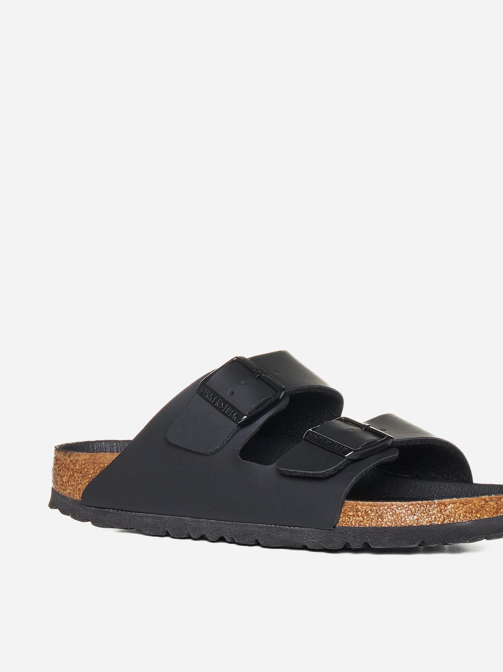 Birkenstock Arizona Leather-effect Sandals